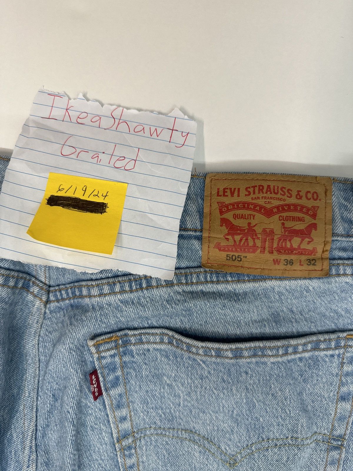 Levi's Levi 505 Light Wash 34x32 Size US 34 / EU 50 - 4 Thumbnail