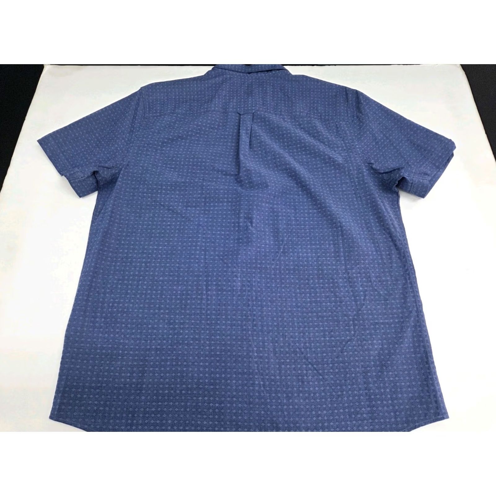 Ben Sherman Ben Sherman Mens Short Sleeve Button-Up Shirt Blue XL Button-Down Pocket Pleated Regular Size X L Size US XL / EU 56 / 4 - 3 Thumbnail