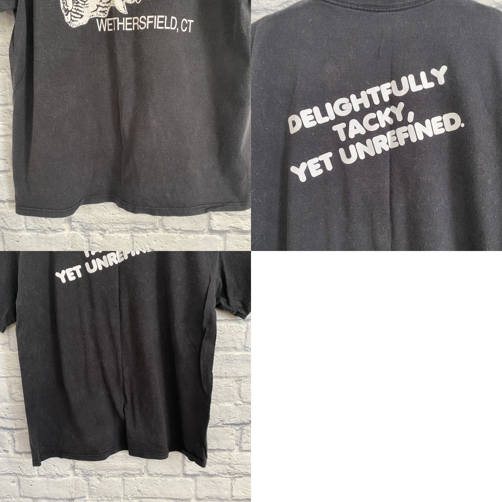 Spell **Vintage Faded Hooters Connecticut Spell Out T-Shirt Black Size XL** User: Vintage Faded Hooters Connecticut Spell Out T-Shirt Size XL Black ** Size US XL / EU 56 / 4 - 8 Thumbnail