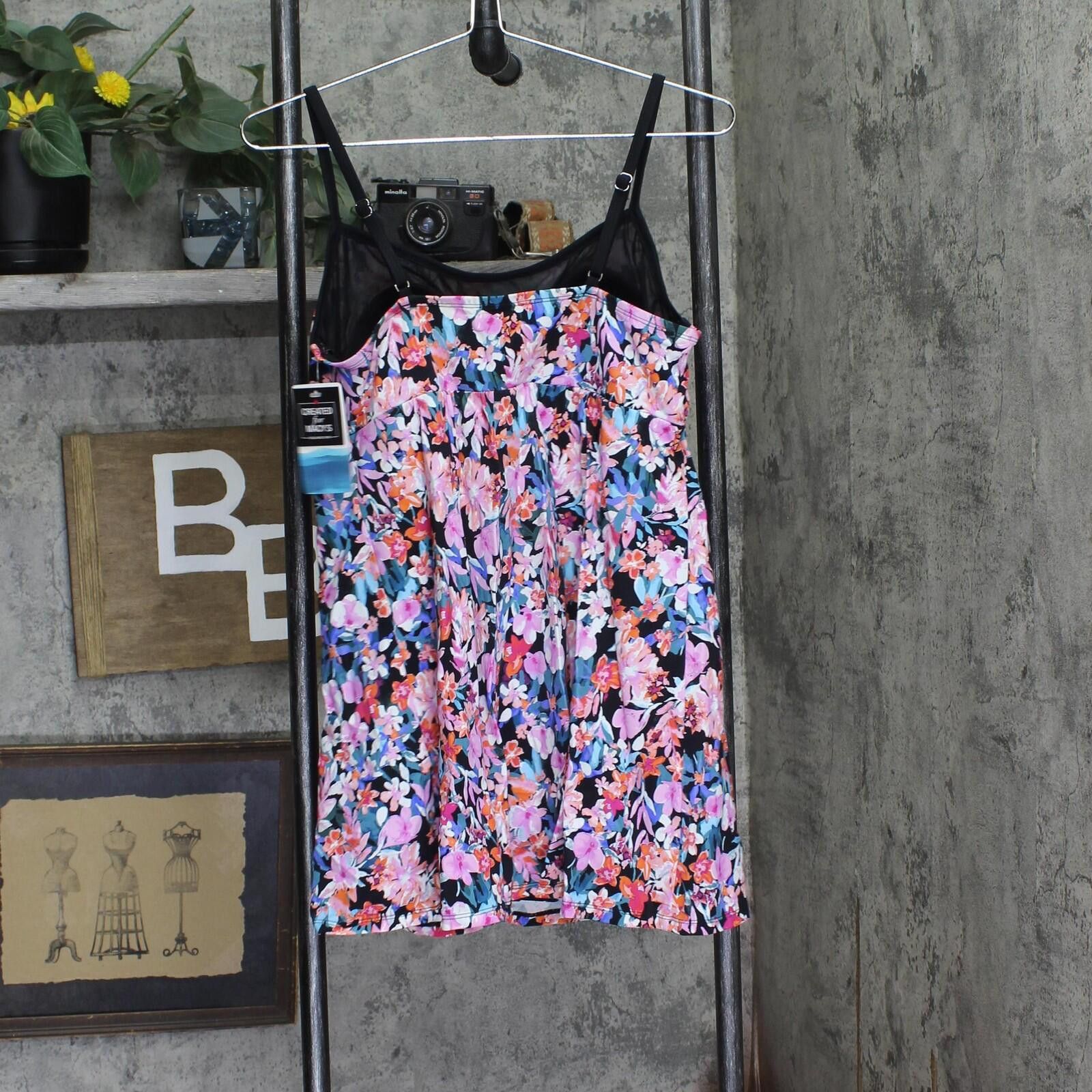 Other Nwt Swim Solutions Swimdress One Piece 806837 Pink Multi 14 Size ONE SIZE - 2 Thumbnail