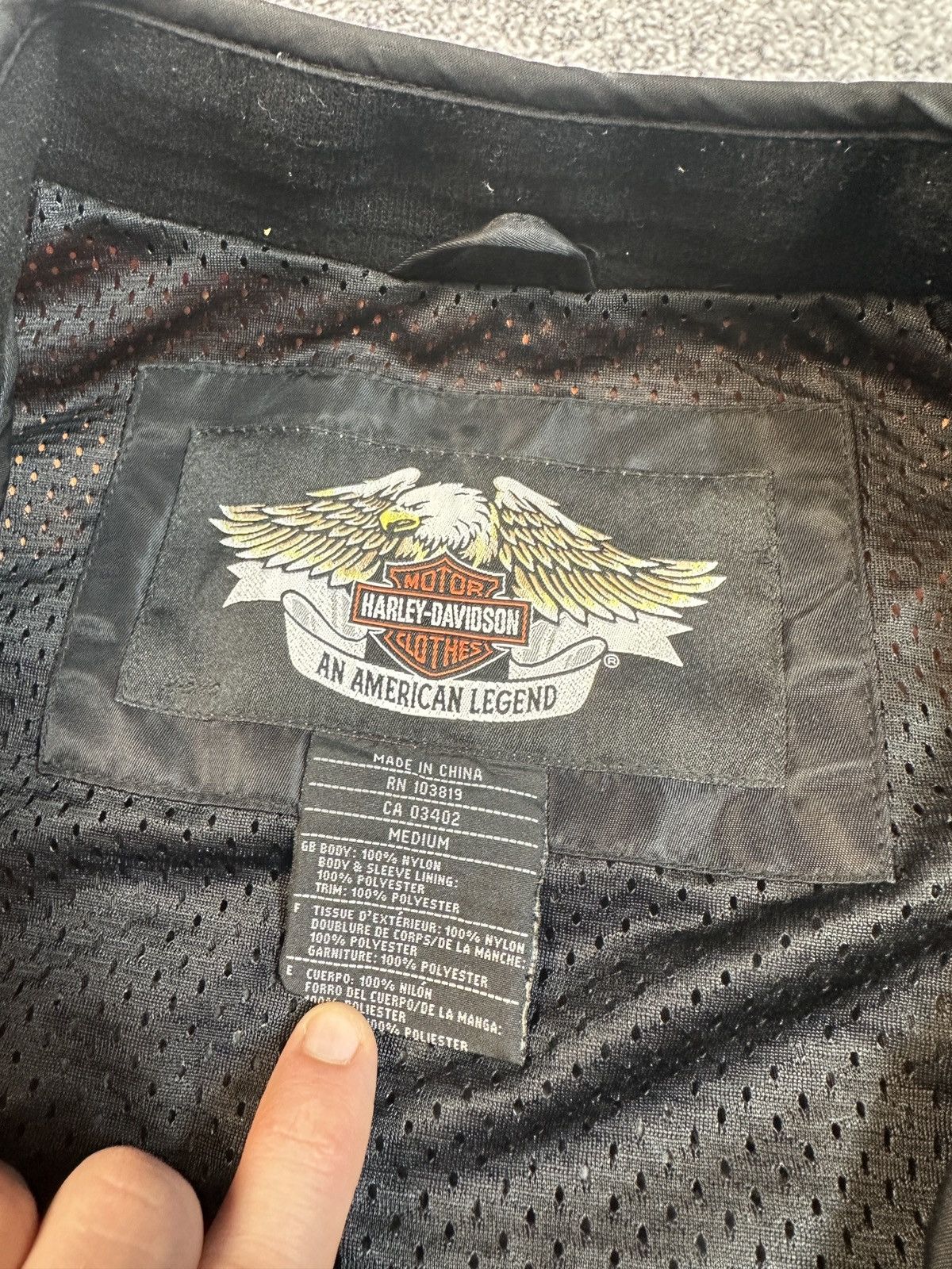 Harley Davidson Vintage Harley-Davidson Big Logo Back Jacket Racing Biker M Size US M / EU 48-50 / 2 - 8 Thumbnail
