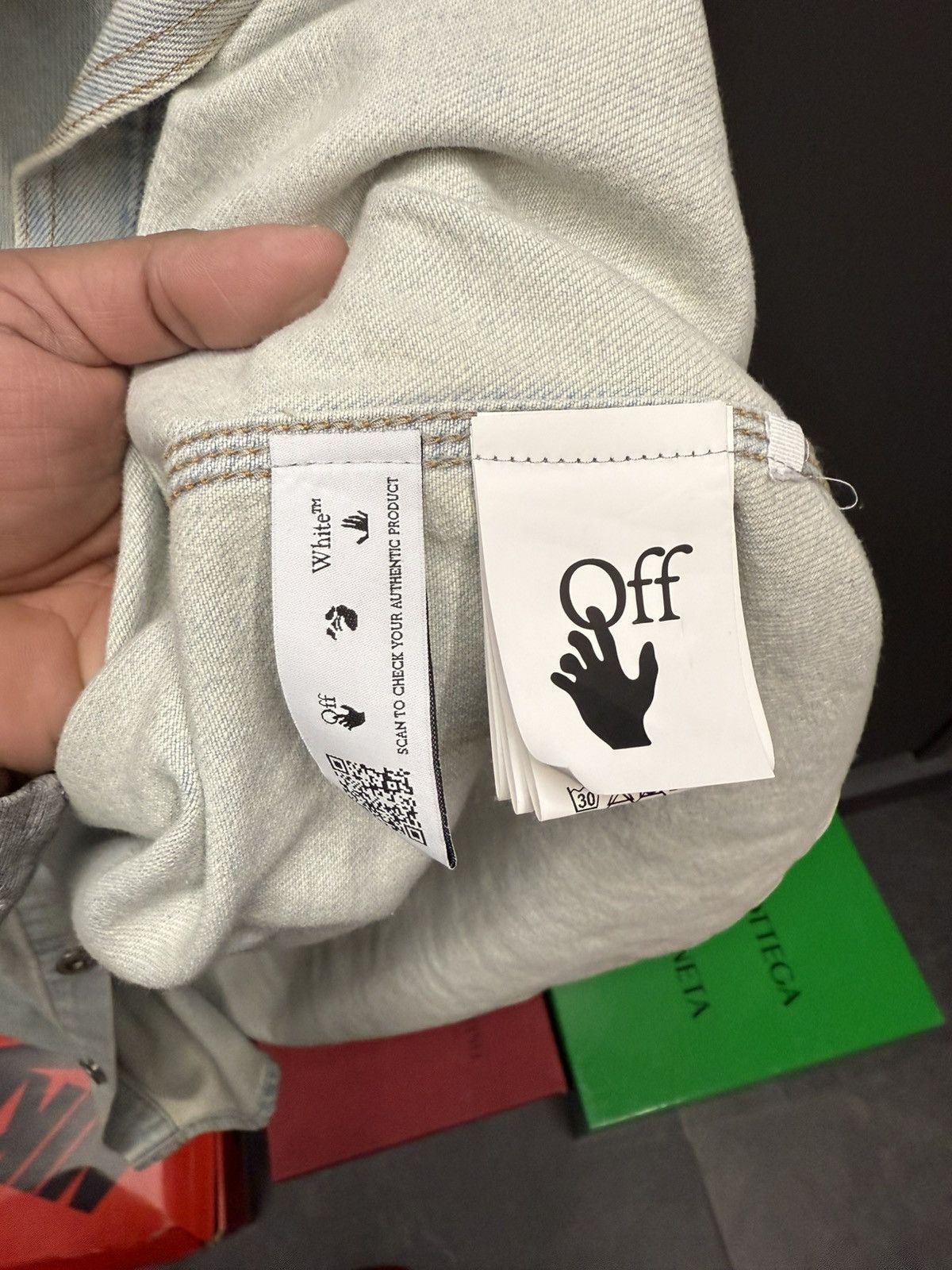 Off-White Off White Marker Arrows Light Denim Shirt Size US M / EU 48-50 / 2 - 5 Thumbnail