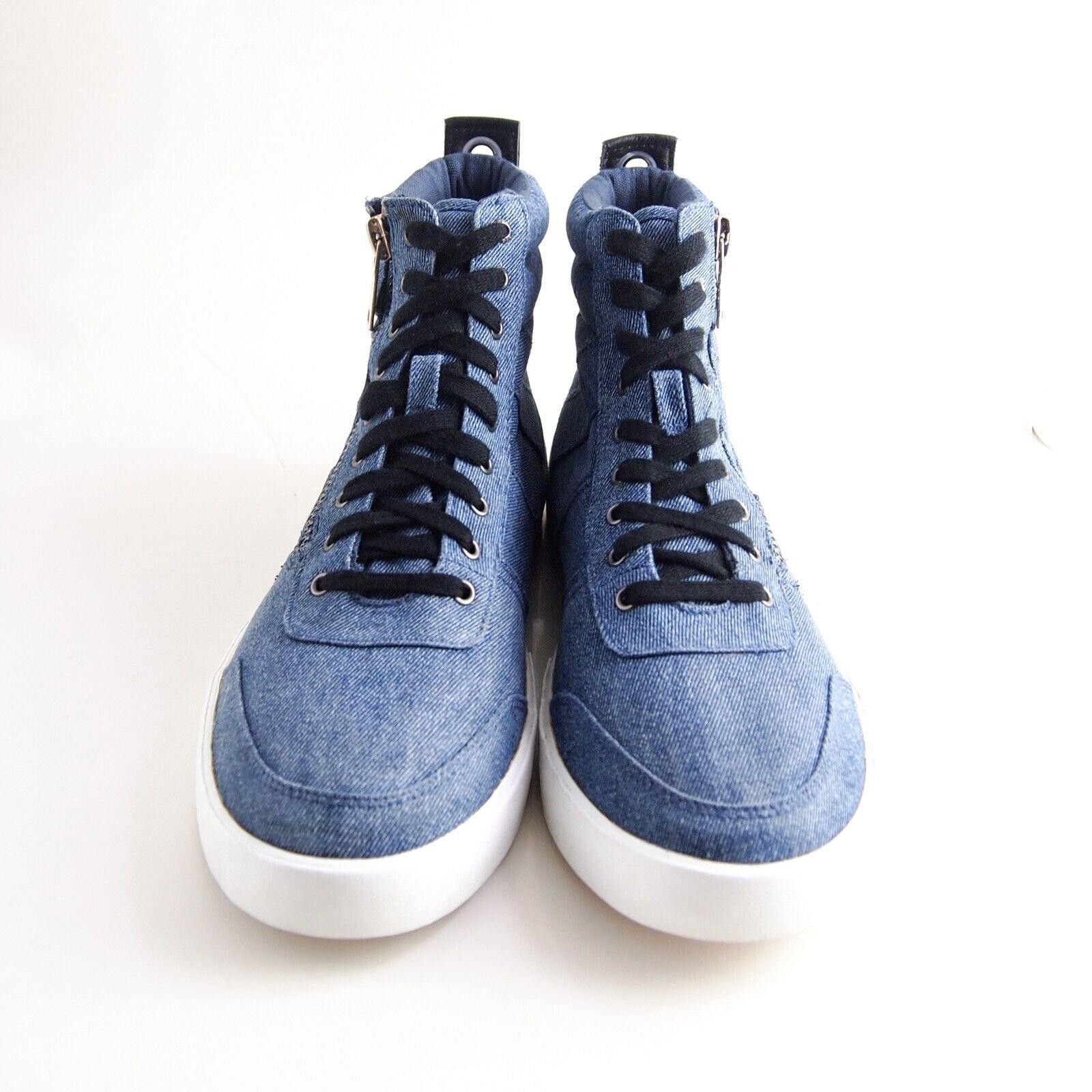 Diesel Diesel Dvelows High Top Sneakers Blue Denim EU 46 US 12.5 Size US 12.5 / EU 45-46 - 2 Thumbnail