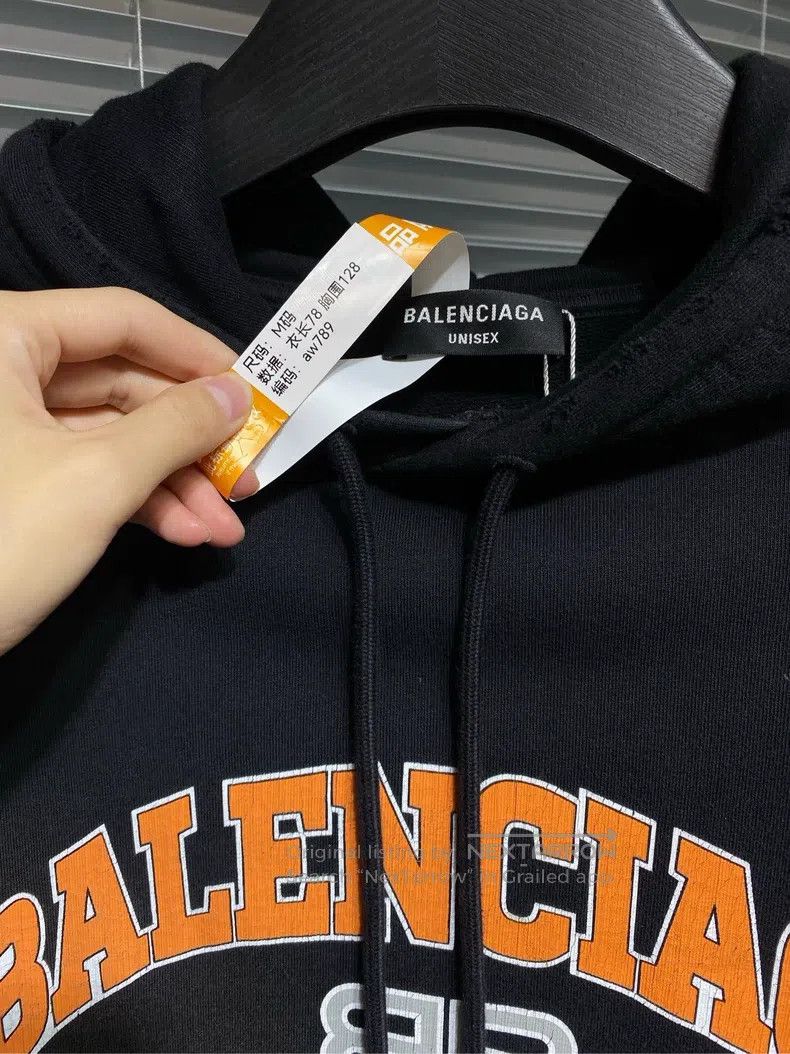 Balenciaga Balenciaga Black hooded sweatshirt with scissors destructi Size US M / EU 48-50 / 2 - 6 Thumbnail