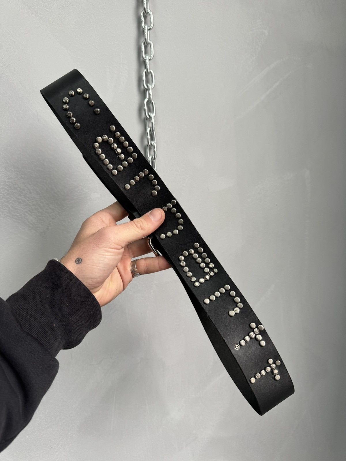 Carhartt Carhartt studded leather avant garde belt y2k street fashion Size ONE SIZE - 1 Thumbnail
