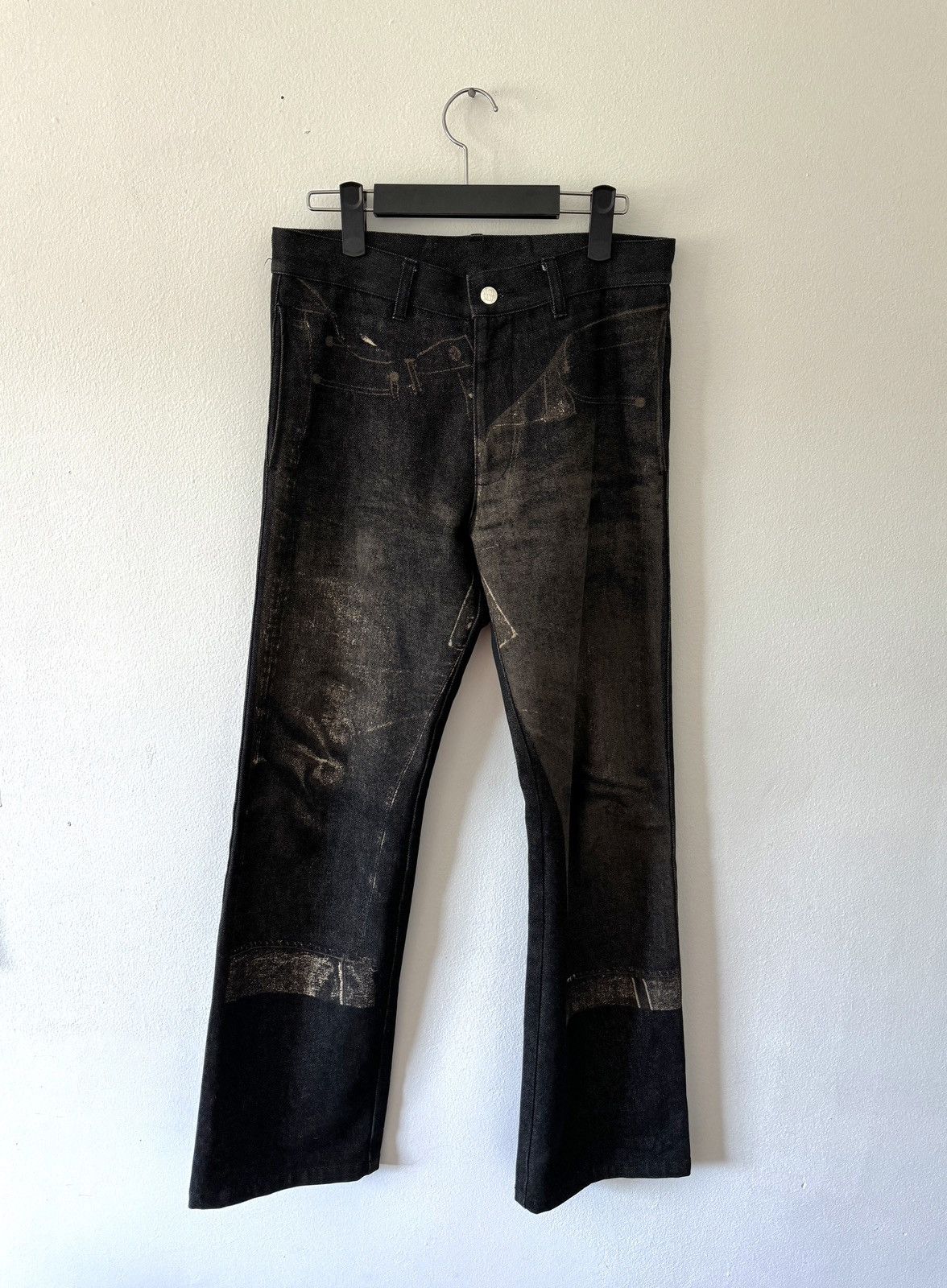 image of Archive Jean Paul Gaultier Trompe L'oeil Denim in Blue, Men's (Size 30)