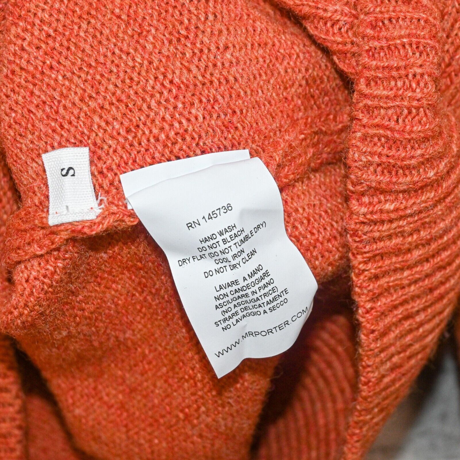 Porter Mr P. Mr Porter Mélange Shetland Wool Sweater Crew orange Size US S / EU 44-46 / 1 - 6 Thumbnail