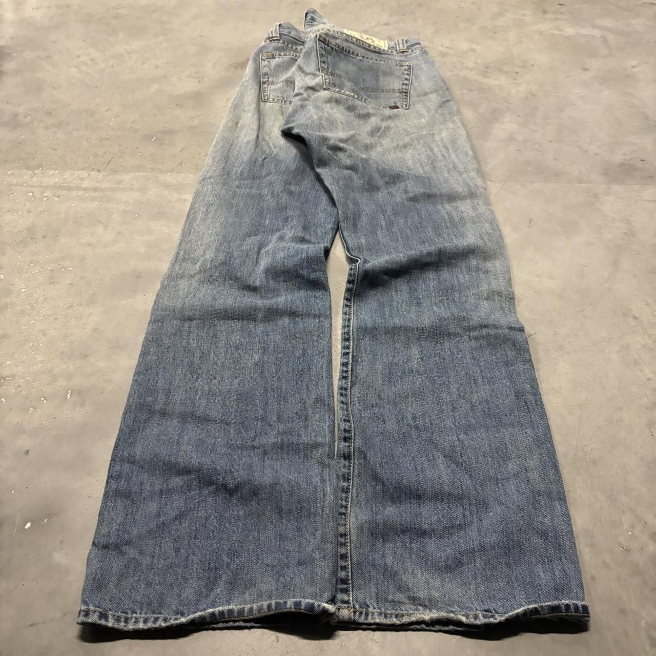 Japanese Brand × Vintage Crazy Vintage Y2K/2000s Grunge Faded Medium Wash Denim Jeans! Size US 34 / EU 50 - 4 Thumbnail