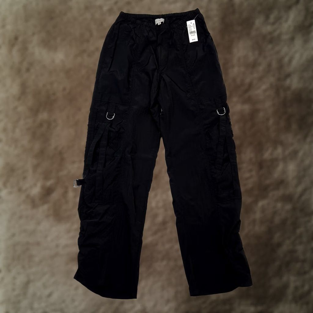 Pacsun Pacsun Pants Womens XS Black Cargo Streetwear Elastic Waist Utility Pockets New Size 26" / US 2 / IT 38 - 1 Thumbnail
