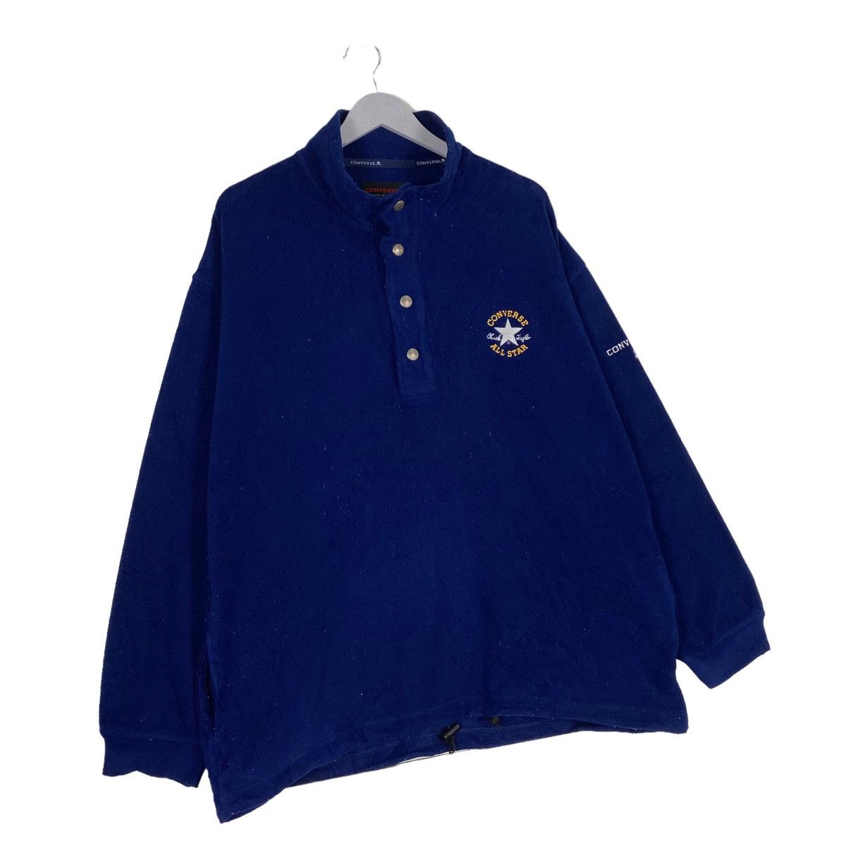 Converse × Vintage Vintage 90s Converse Small Logo Button Ups Fleece Size US XL / EU 56 / 4 - 3 Thumbnail