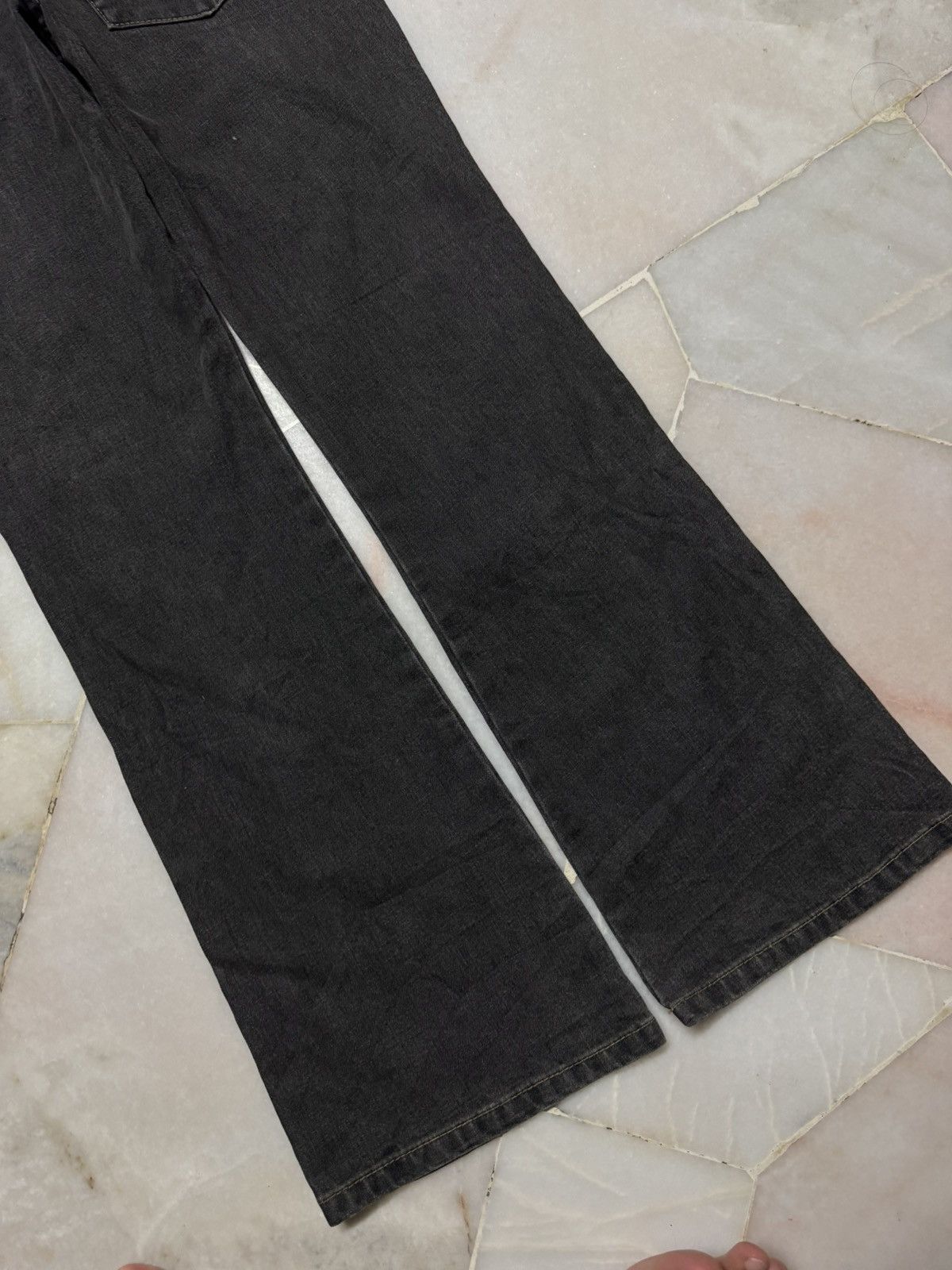 Tornado Mart 💥BELL BOTTOM BUSHPANTS KAPITAL STYLE BLACK JEANS Size US 28 / EU 44 - 12 Thumbnail