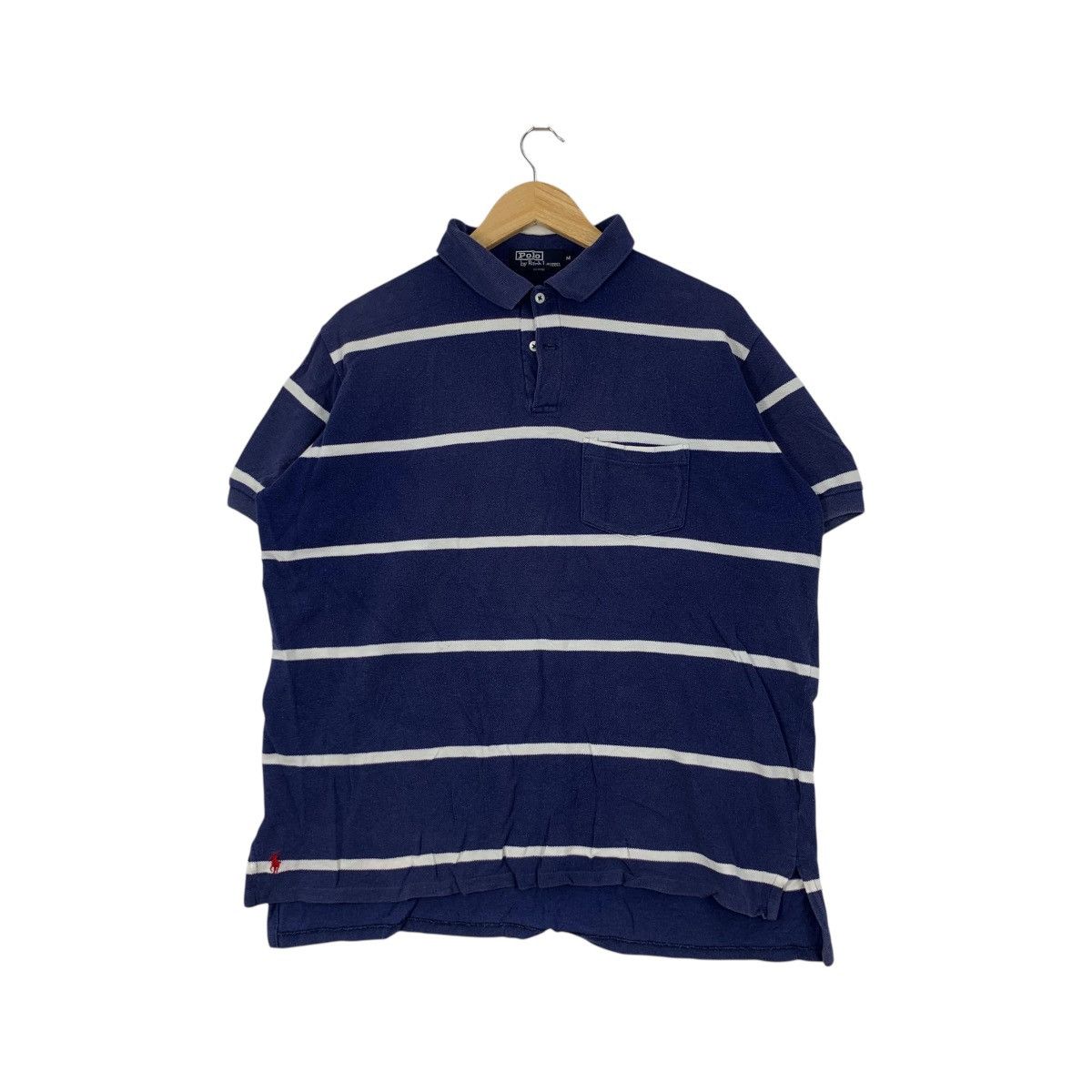 Polo Ralph Lauren Vintage 90’ POLO RALPH LAUREN Small Pony Striped Polo Size US M / EU 48-50 / 2 - 1 Thumbnail