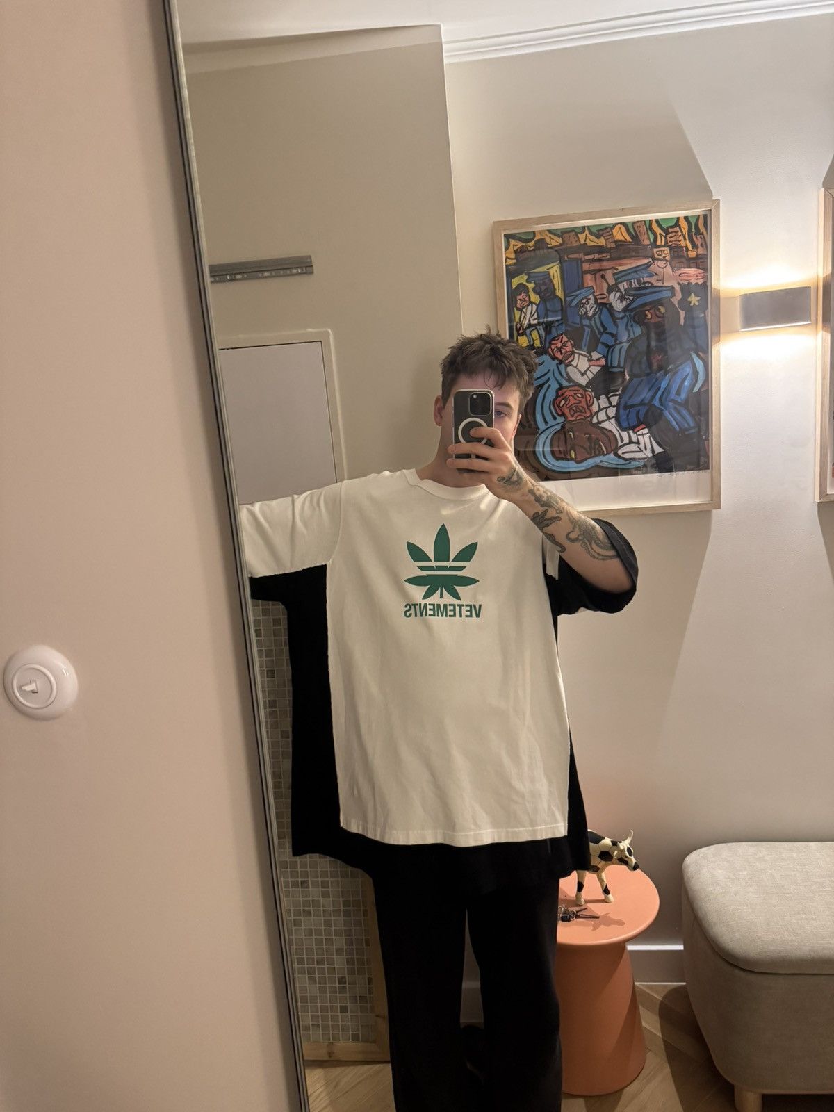 Vetements SS20 Vetements Weed Double Layered Oversize Avant Garde Tee Size US L / EU 52-54 / 3 - 5 Thumbnail