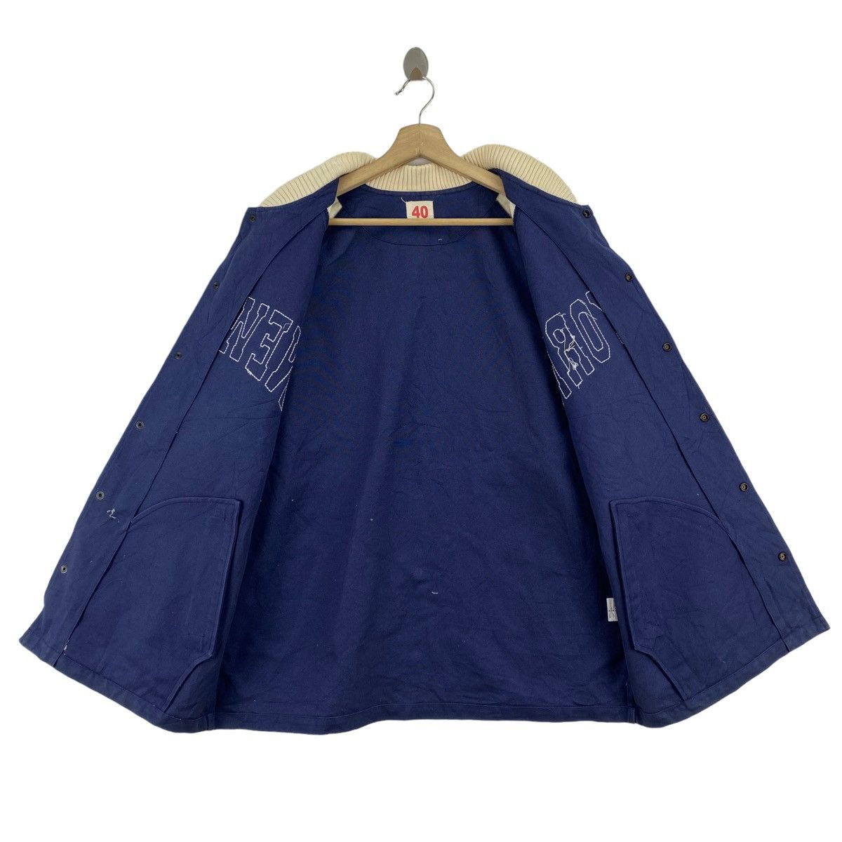 Vintage Vintage NEW YORK BASEBALL Snap Button Navy Windbreaker Coach Size US XL / EU 56 / 4 - 4 Thumbnail