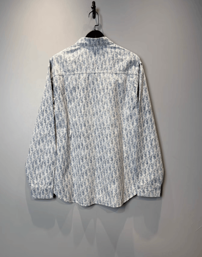 Dior Dior Oblique Monogram Denim Shirt Jacket K36 Size US XS / EU 42 / 0 - 2 Thumbnail