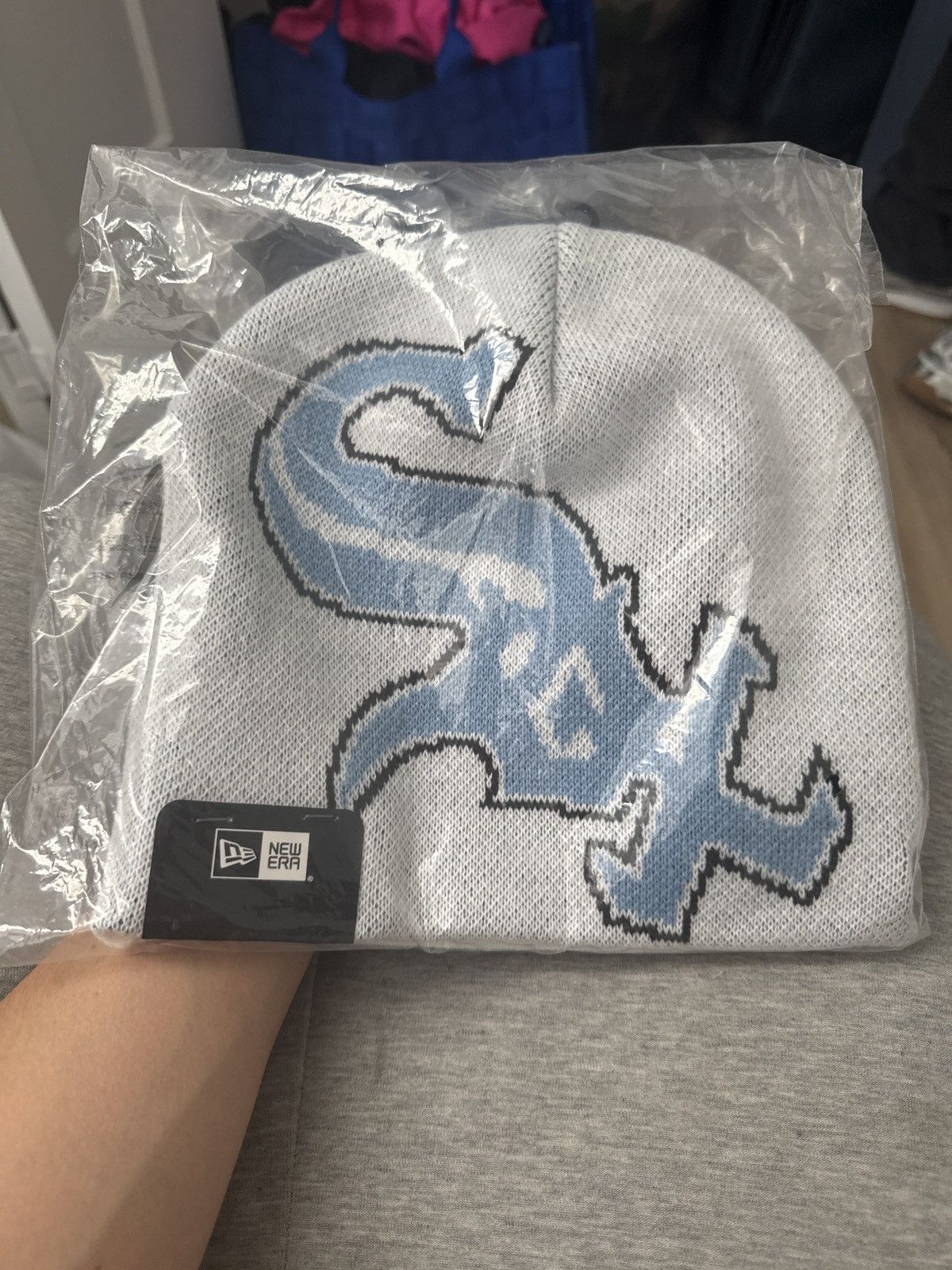 Supreme Supreme White Sox beanie blue and white Size ONE SIZE - 1 Thumbnail