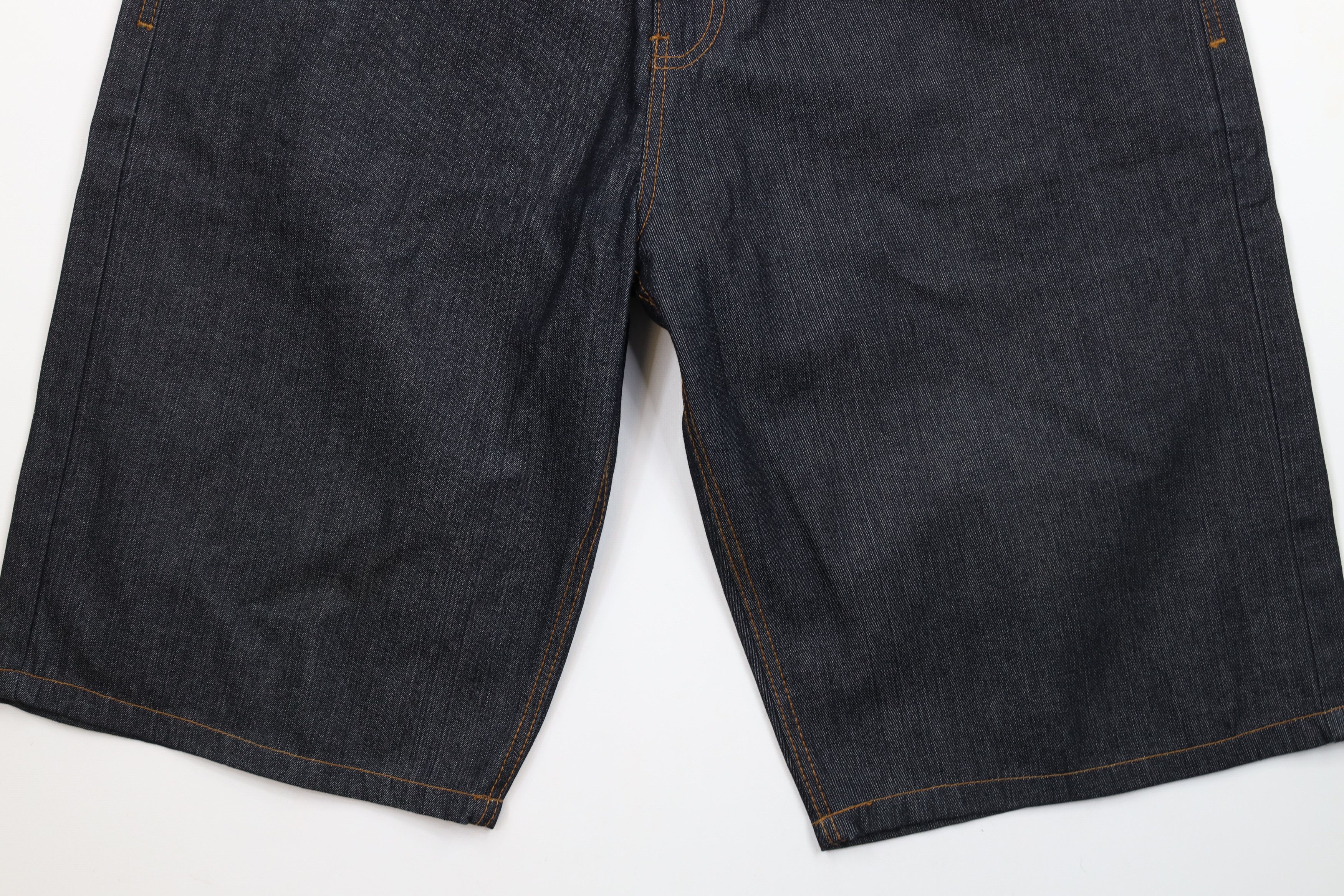 Rocawear × Vintage Vintage 90s Y2K Rocawear Fit Denim Jean Shorts Jorts Black Size US 36 / EU 52 - 4 Thumbnail