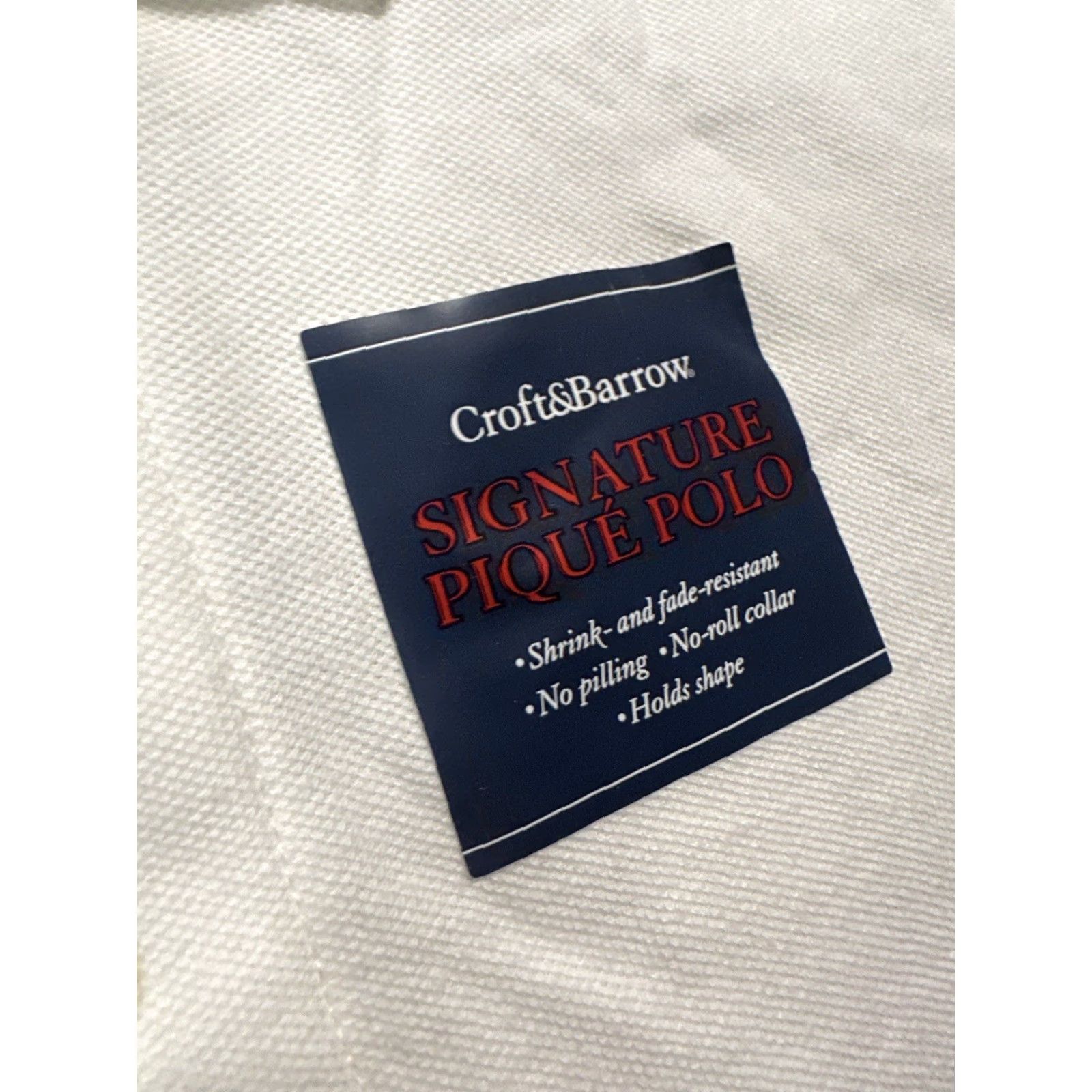Vintage Craft & Borrow NWT Polo Shirt Mens XL White Size US XL / EU 56 / 4 - 7 Thumbnail