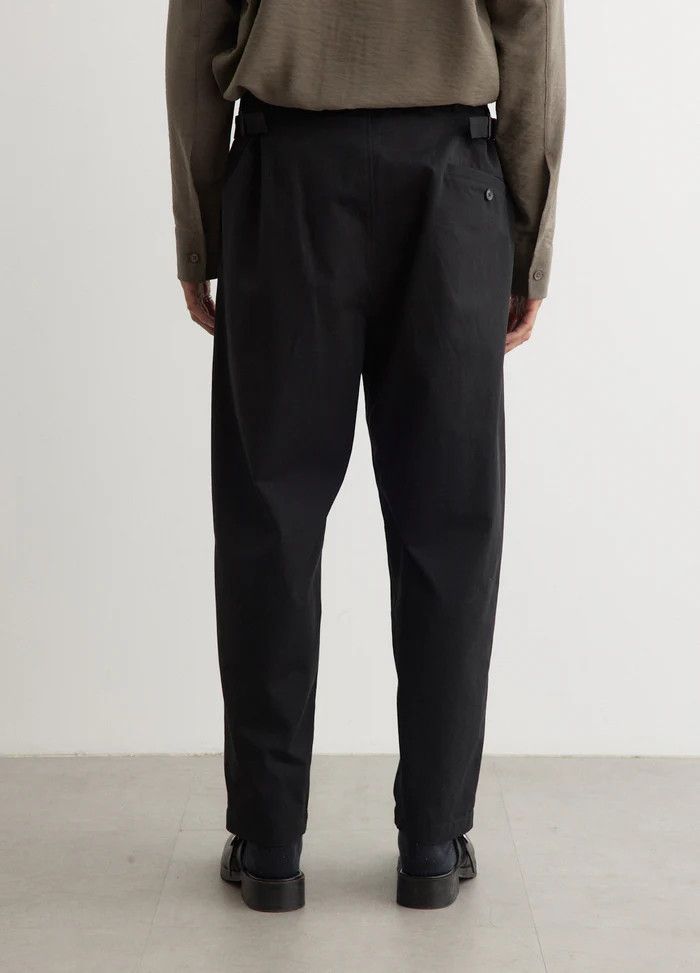 Lemaire Lemaire Belted Carrot Pants Trousers - Black Cotton Size US 32 / EU 48 - 9 Thumbnail