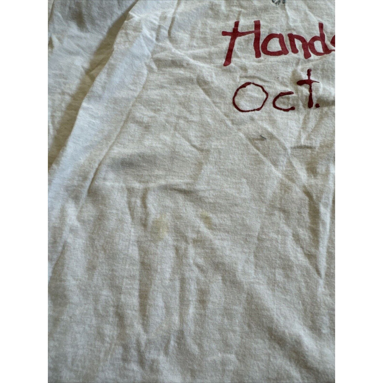 Other Rare White T Shirt Size XL Best Dad Hands Down 1999 Size US XL / EU 56 / 4 - 4 Thumbnail