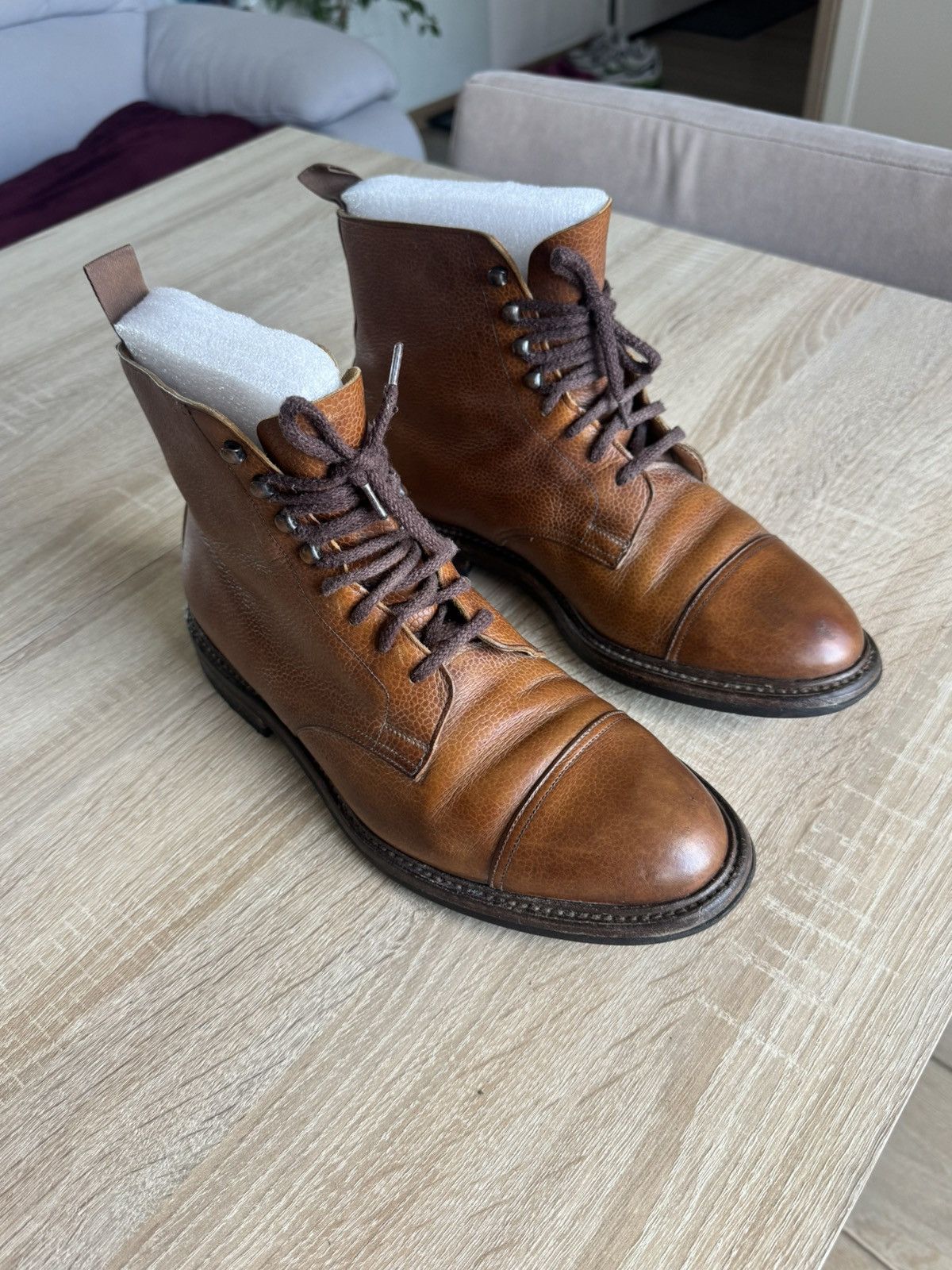 NEW HEELS Crockett & Jones Coniston Cap Toe Boot Made in England UK 8 E US 9 D Crockett & Jones Coniston Dark Brown | Bowhill & Elliott  main image 4