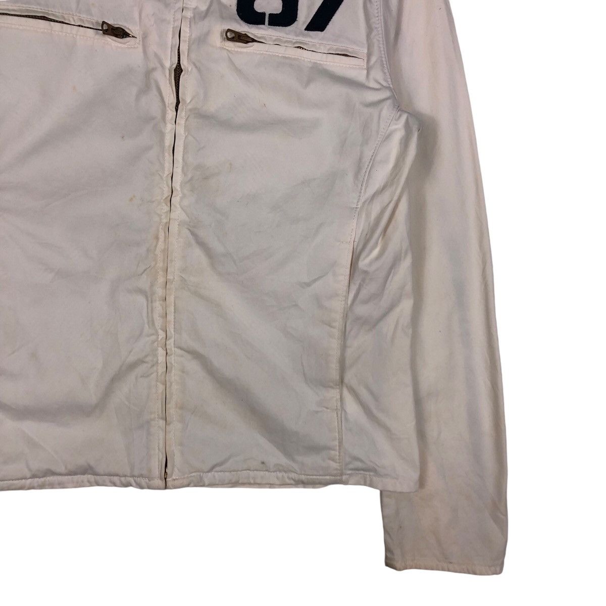 Polo Ralph Lauren Biker Jacket Zipper Ralph Lauren Mfg Polo Jeans Company Flag Size US M / EU 48-50 / 2 - 6 Thumbnail