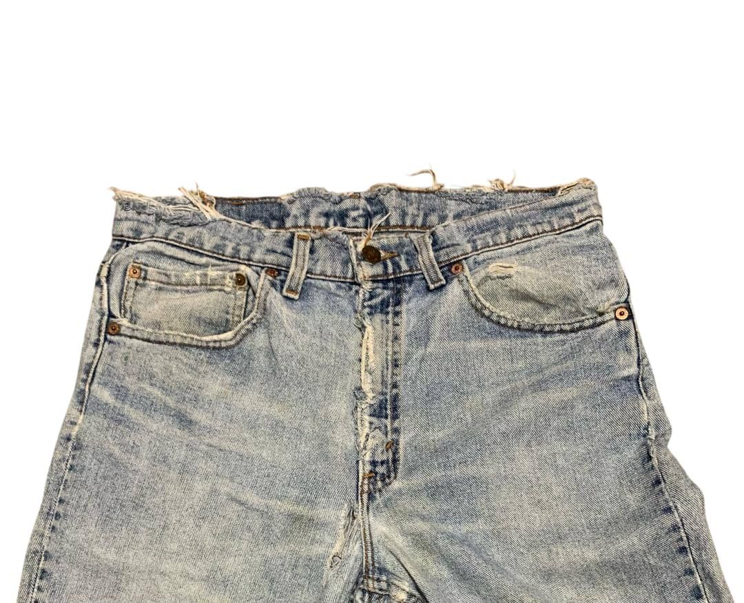 Levi's Vintage 90s Levis 512 Slim Taper Faded Blue Jeans Distressed Size US 33 - 6 Thumbnail
