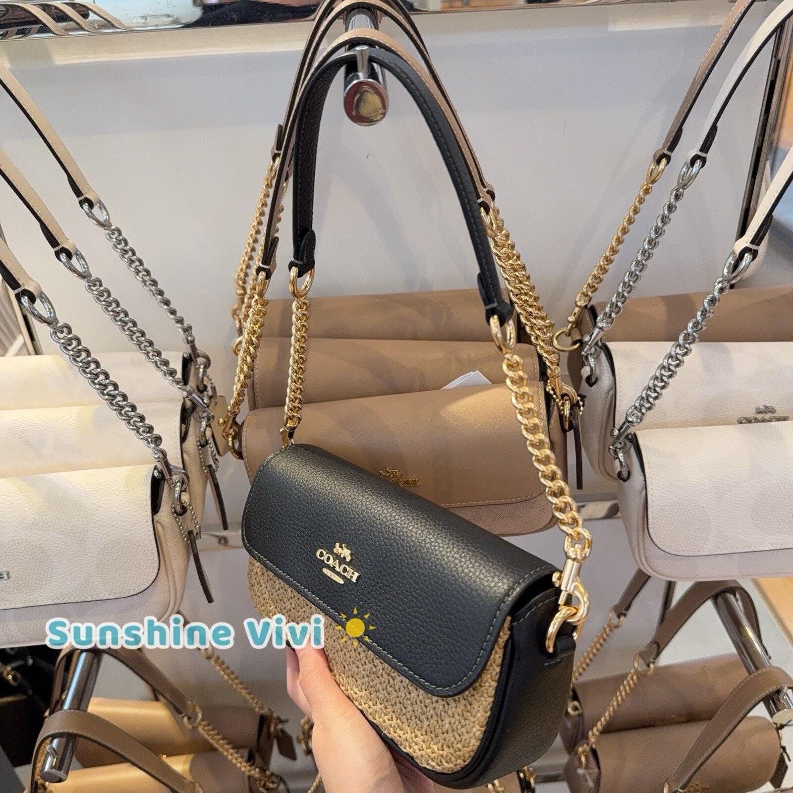 Coach NWT Coach Hailey Flap Bag Crossbody Handbag CAN69 Black Size ONE SIZE - 3 Thumbnail