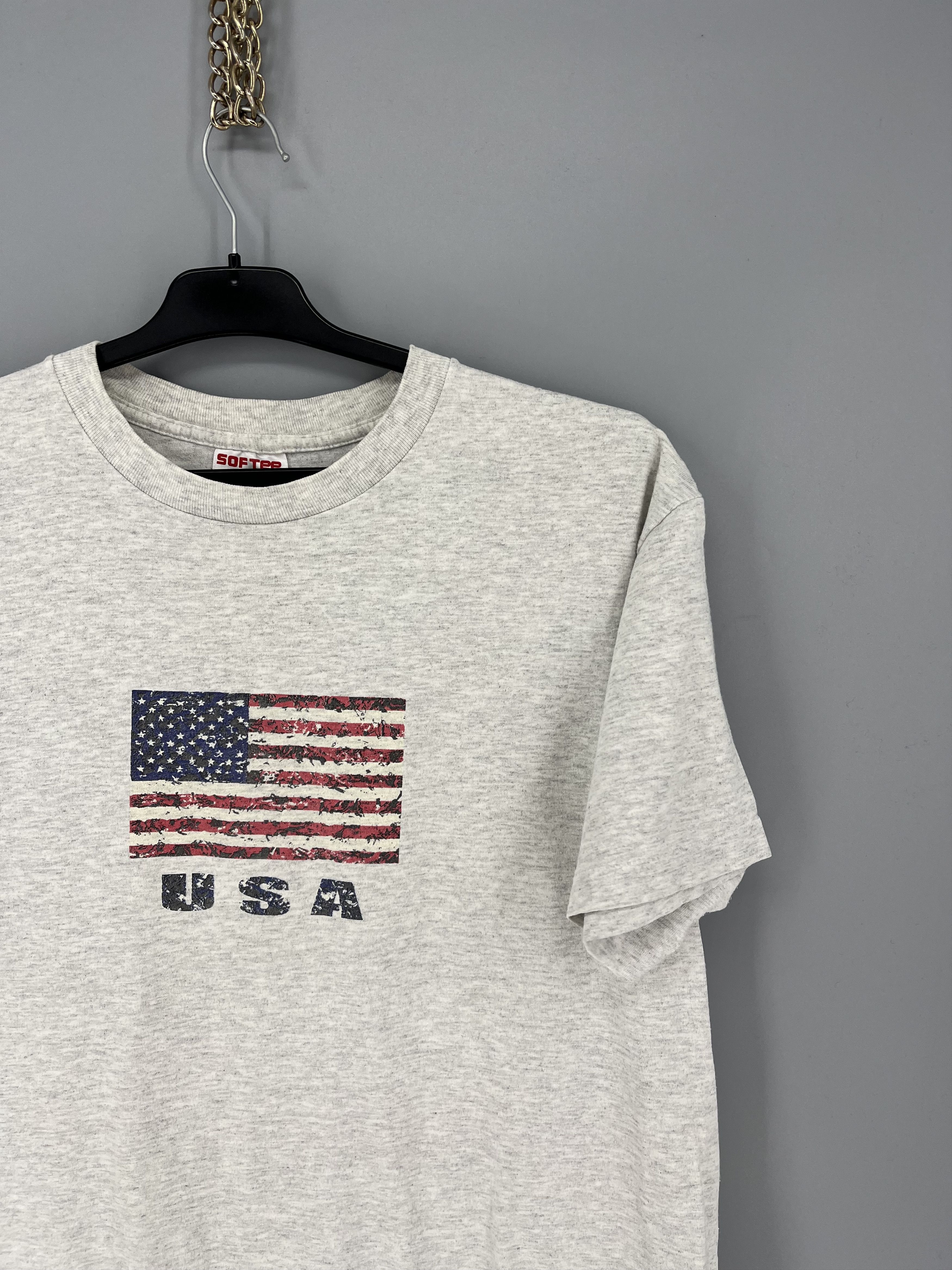 Vintage True Vintage Flag American 4th of July Shirt Single Stitch Size US L / EU 52-54 / 3 - 5 Thumbnail