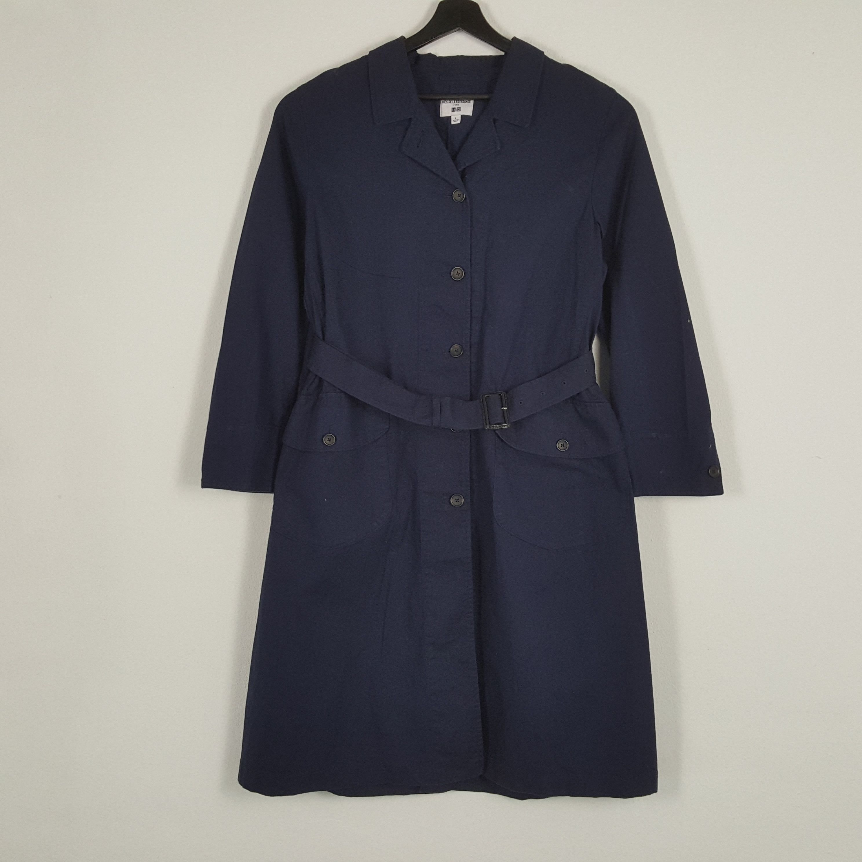 Japanese Brand × Uniqlo × Vintage INES DE LA FRESSANGE X UNIQLO Trench Coat Jacket Size US M / EU 48-50 / 2 - 1 Thumbnail
