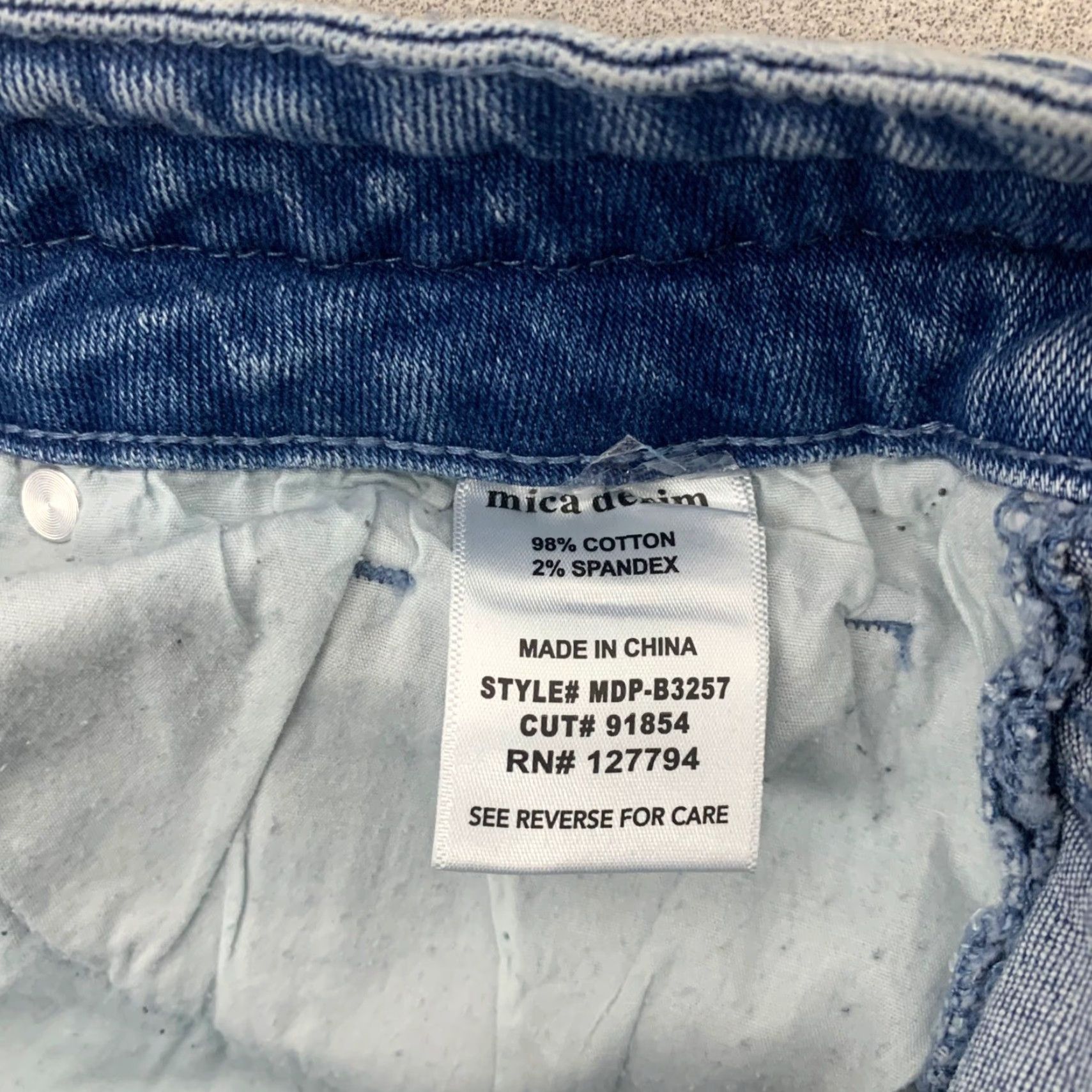 Vintage Mica Denim Flare Jeans Womens 28 Blue Braided Waist High Rise MDP-B3257 Size 28" / US 6 / IT 42 - 4 Thumbnail