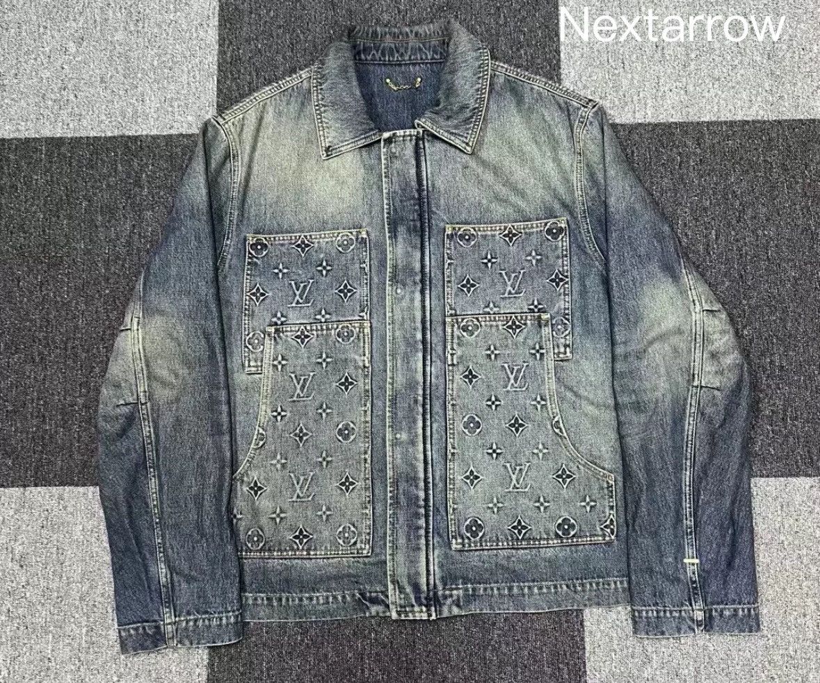 Louis Vuitton Louis Vuitton Letter embossed denim jacket 2412-Nextarrow Size US XXL / EU 58 / 5 - 1 Thumbnail