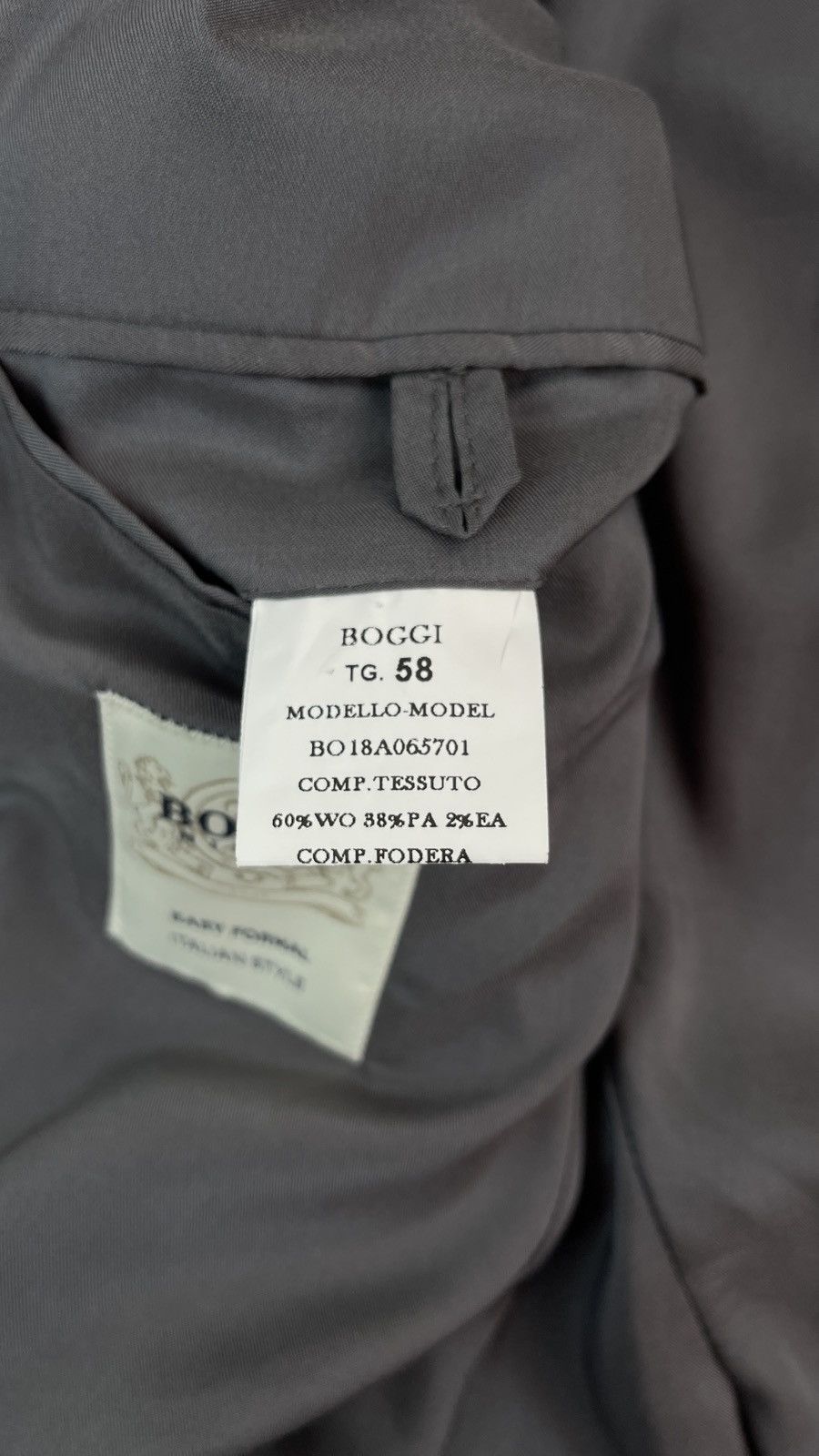 Boggi Boggi Milano Gray Blazer Size 48R - 11 Thumbnail