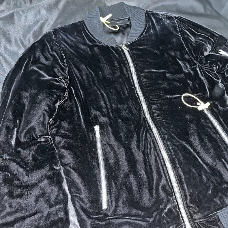Amiri Amiri 15AW Silk Velvet Bomber Jacket Size US S / EU 44-46 / 1 - 2 Thumbnail