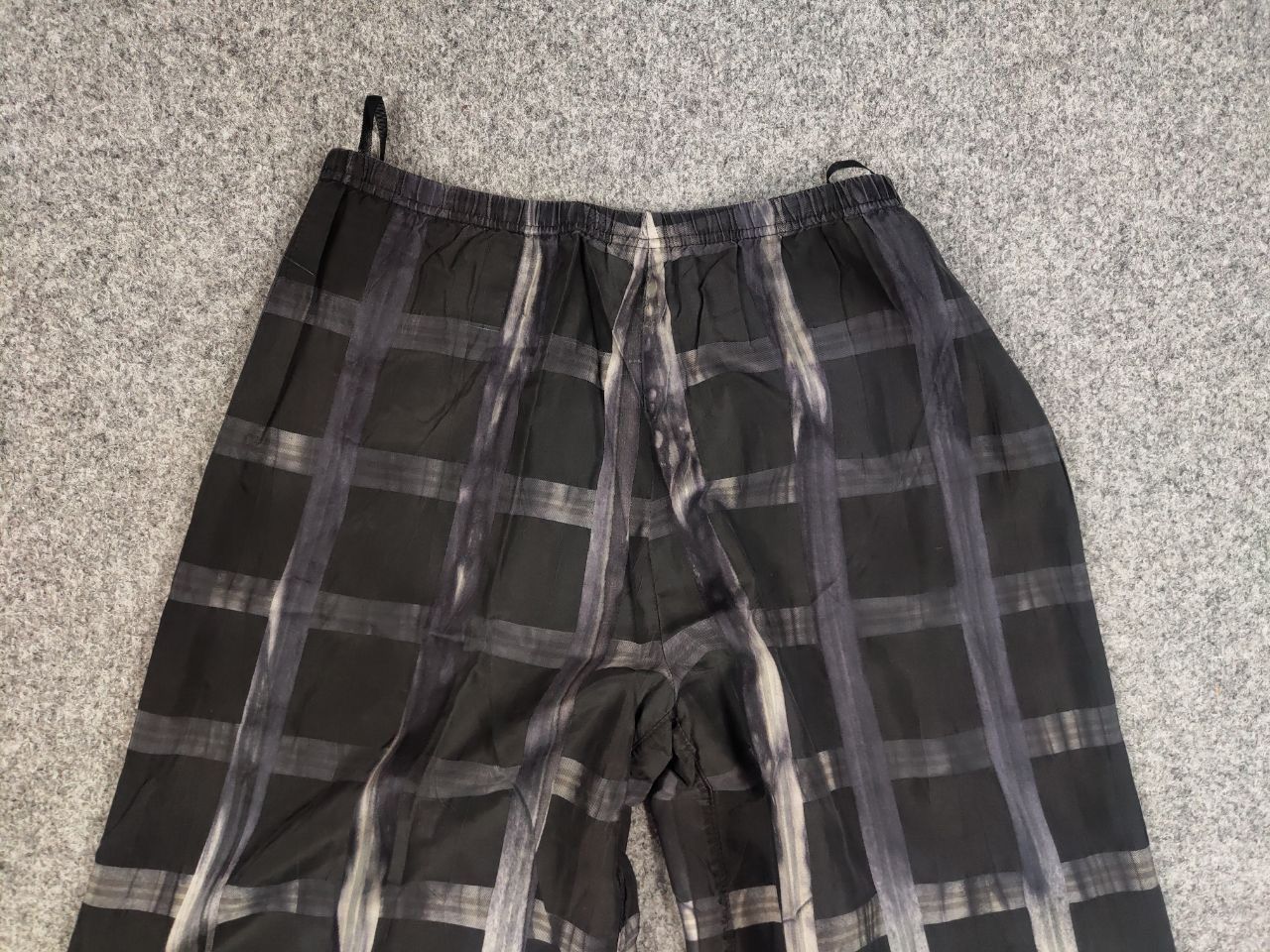 Designer Eva Kyburz Design Wide Led Light Black Pattern Pants Size 32" / US 10 / IT 46 - 12 Thumbnail