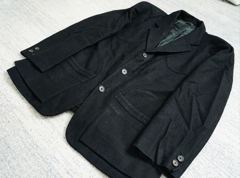 Yohji Yamamoto Yohji Yamamoto Yohji Yamamoto Wool Suit Jacket for Men Size US S / EU 44-46 / 1 - 2 Thumbnail