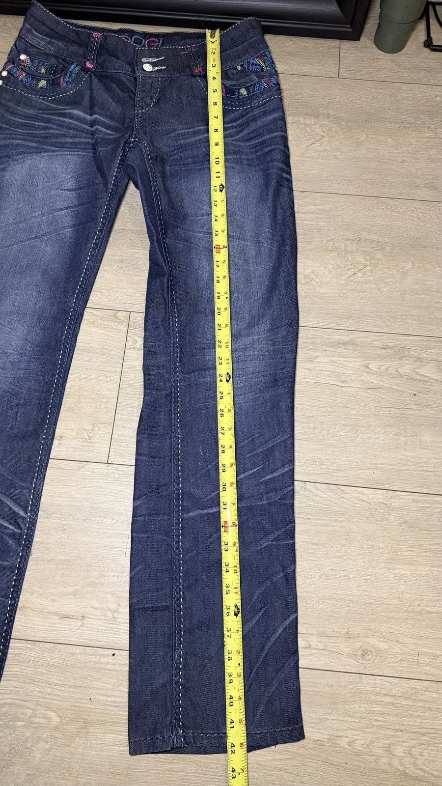 Coogi Y2K 2000s Coogi Bootcut Embroidered Colorful Low Rise Jeans Size 34" / US 12 / IT 48 - 7 Thumbnail