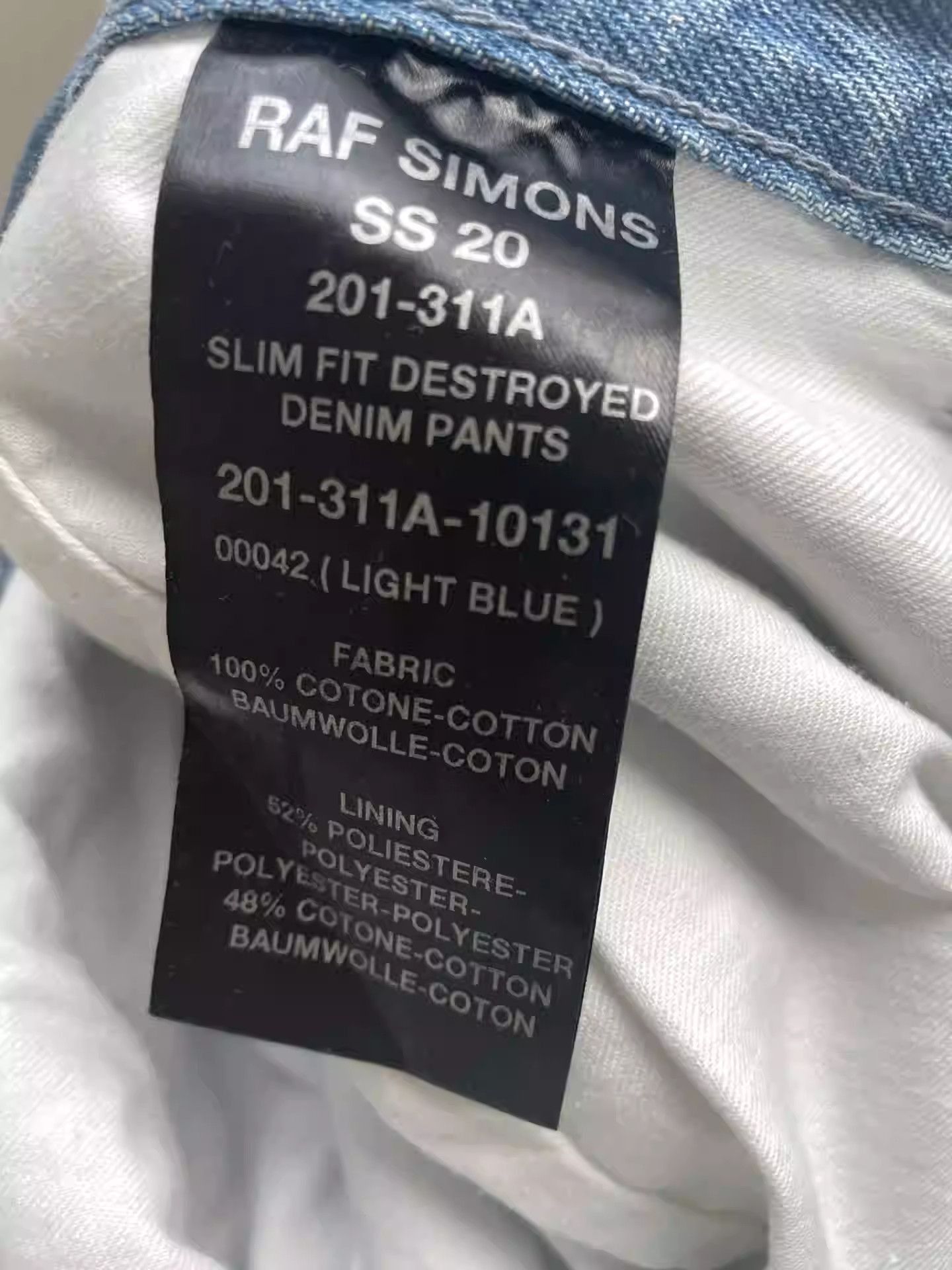 Raf Simons raf simons double layer destroyed jeans-2505 Size US 30 / EU 46 - 6 Thumbnail