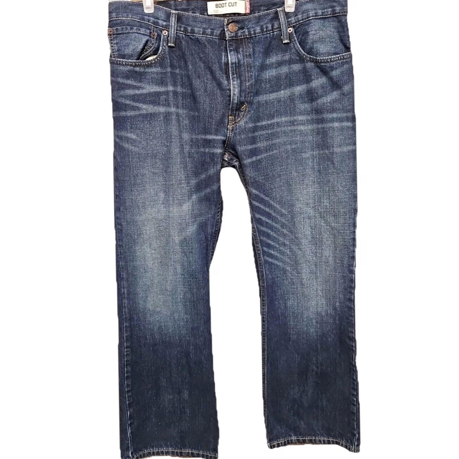 Levi's Levi’S 527 Bootcut Jeans Mens Blue Medium Wash Denim 38x30 Zip Button Size US 38 / EU 54 - 2 Thumbnail