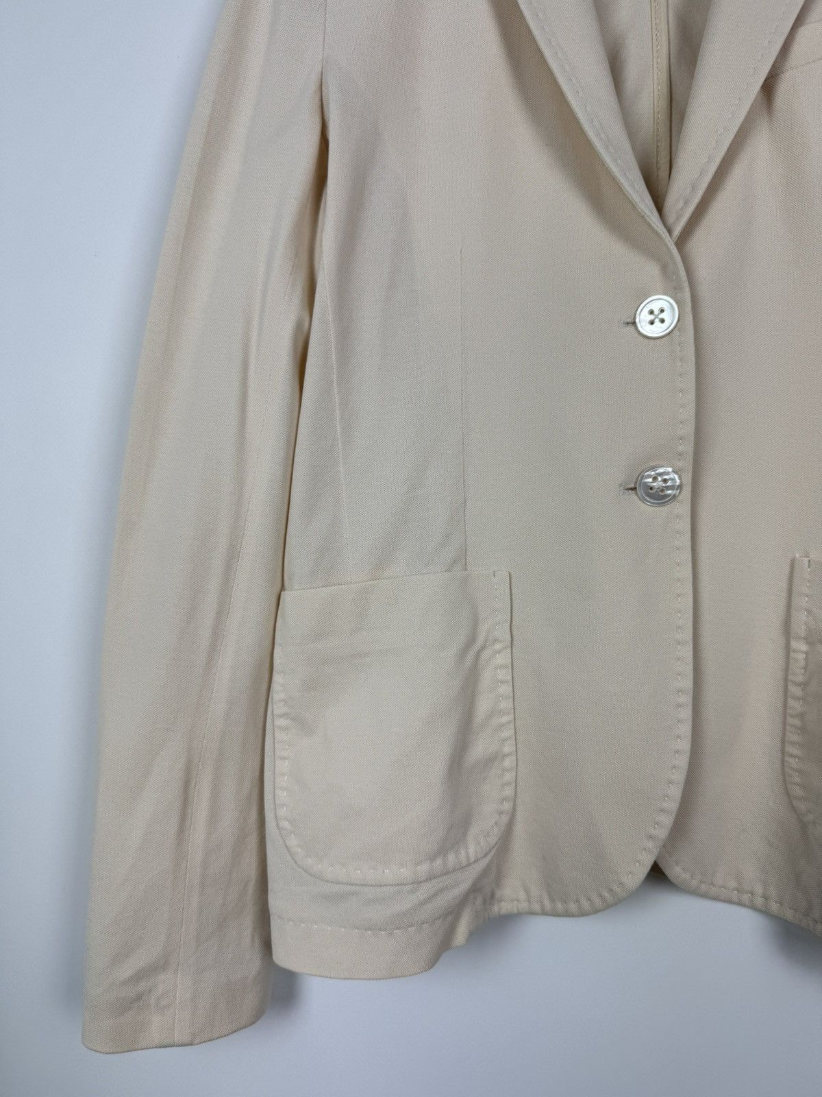 Circolo 1901 Circolo 1901 Cotton Lightweight Beige Women’s Blazer Jacket Size M / US 6-8 / IT 42-44 - 6 Thumbnail