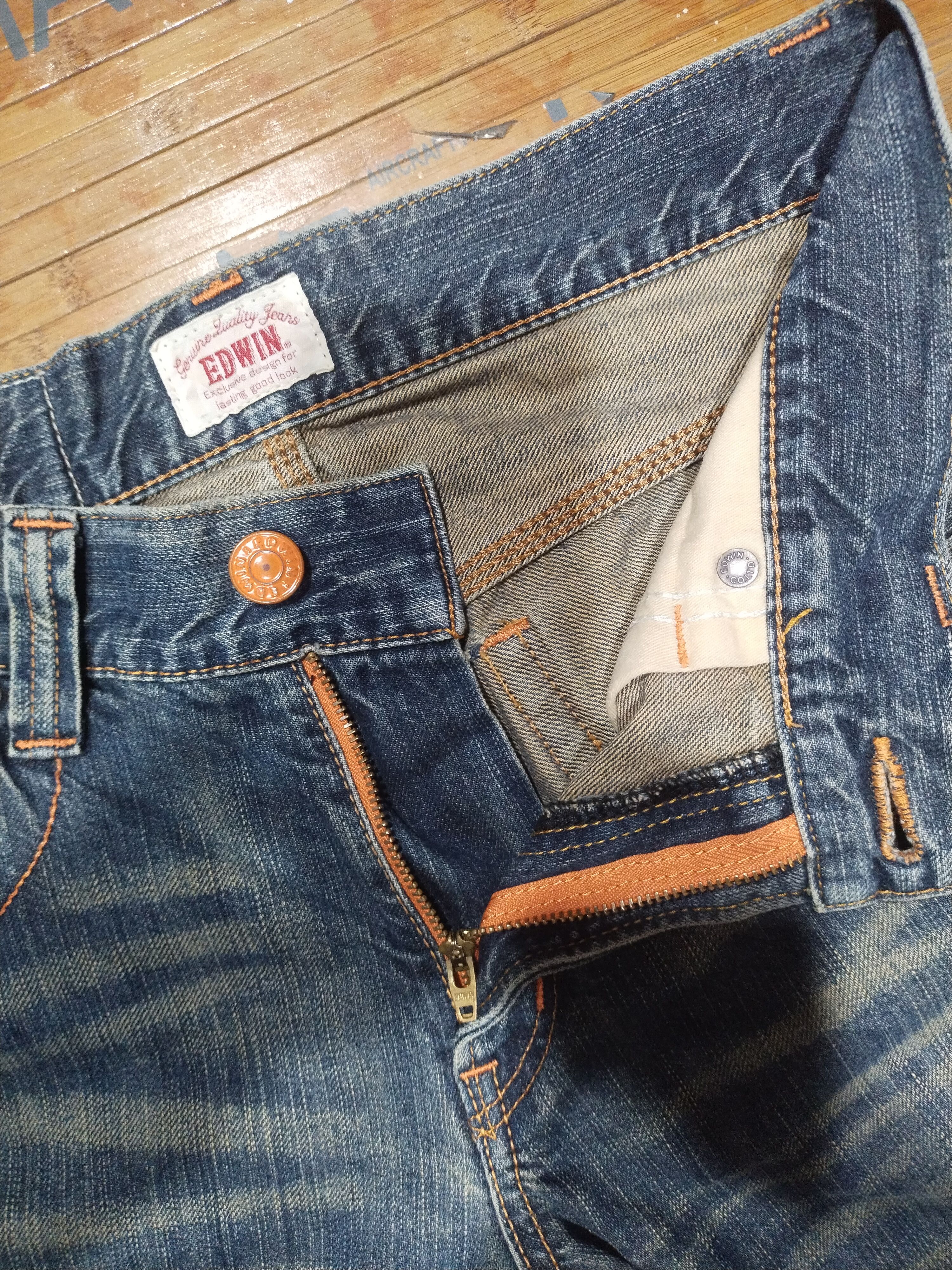 Edwin × Vintage Vintage Edwin 403 XVS Sz 30" Size US 30 / EU 46 - 14 Thumbnail