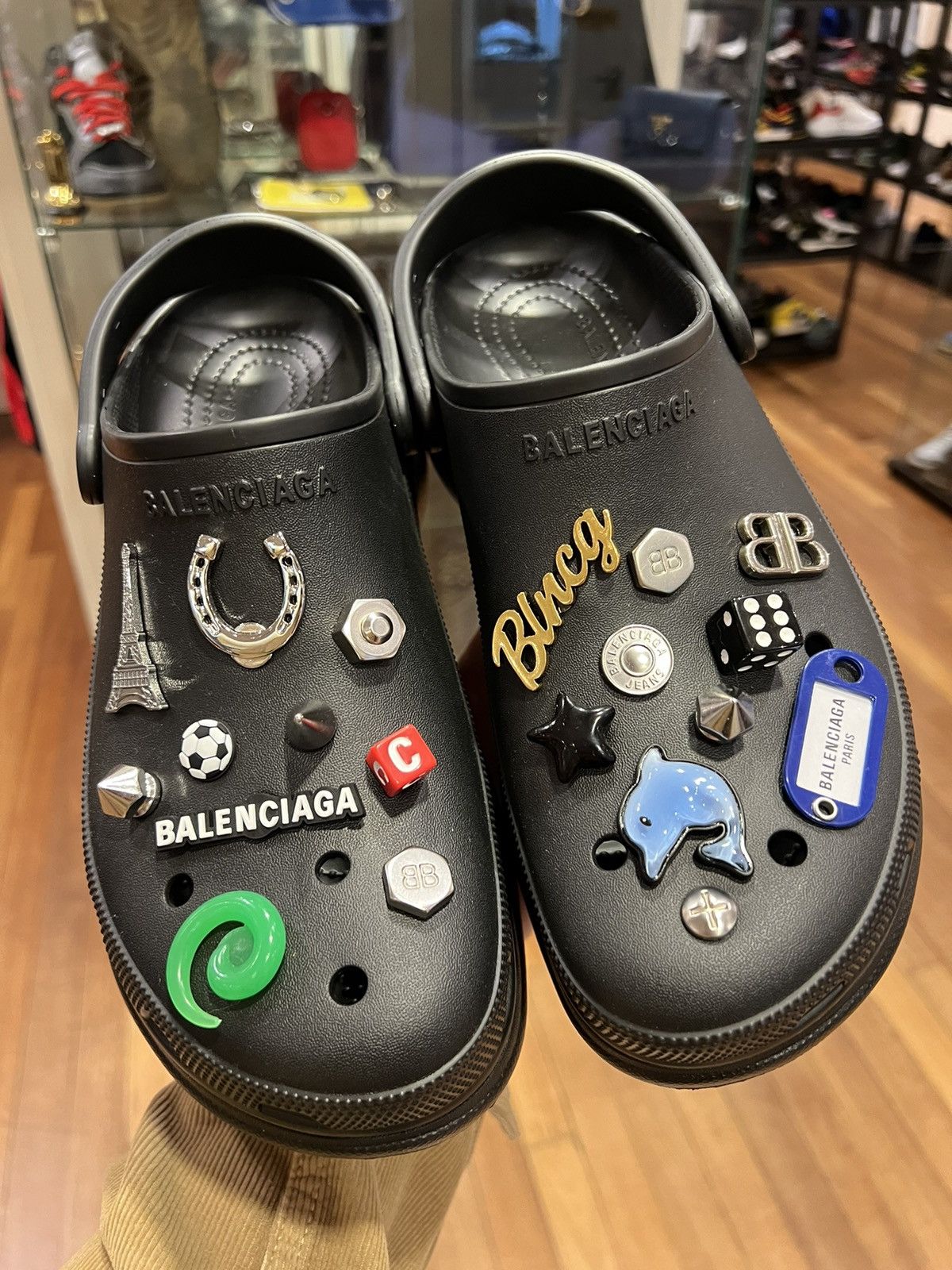 Balenciaga × Crocs Balenciaga x crocs hardcrocs silver black