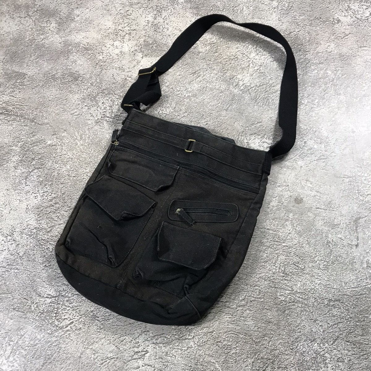 Vintage Y2K Junya Watanabe Cargo Crossbody Bag Techwear Black OS Size ONE SIZE - 3 Thumbnail