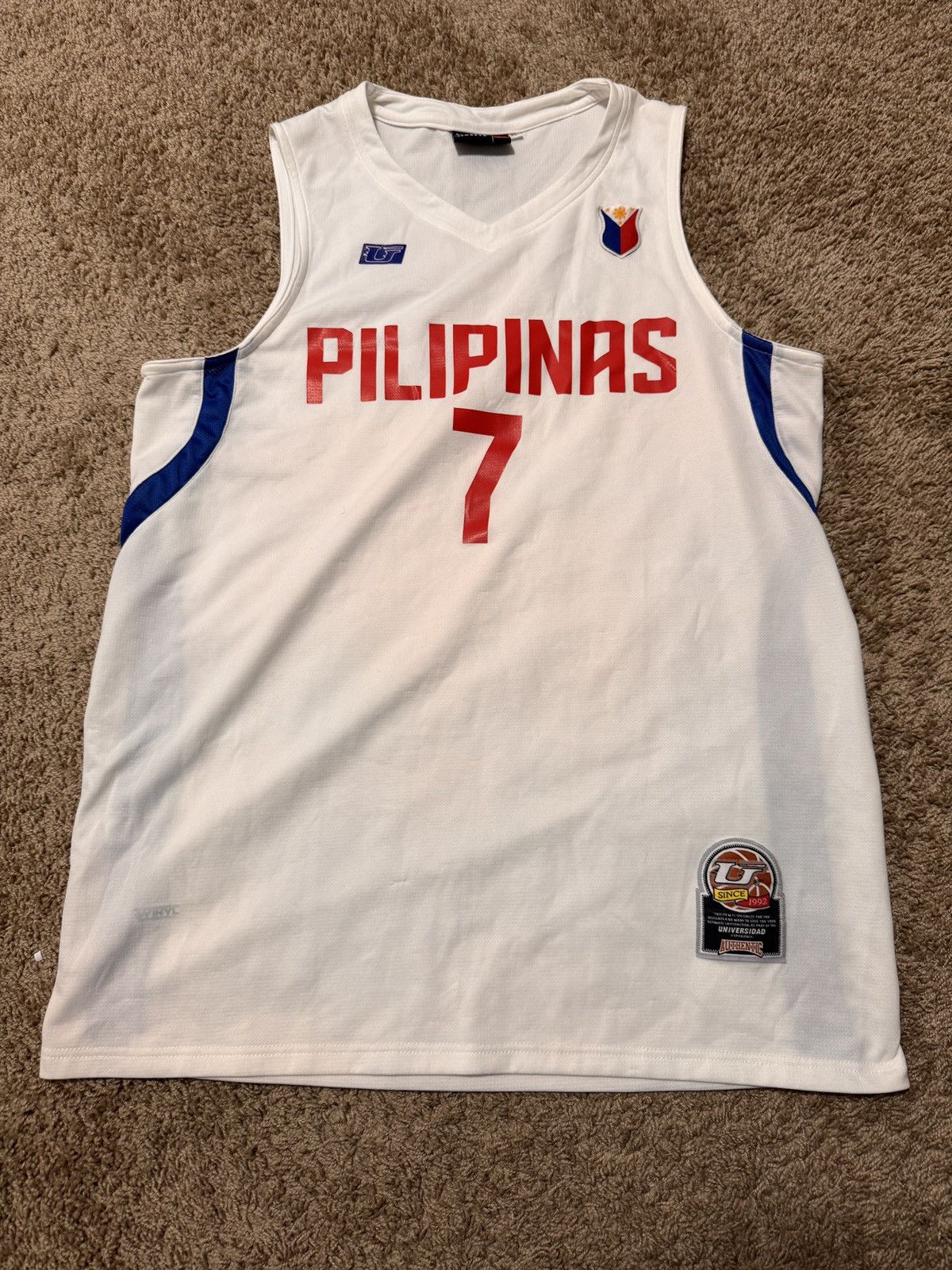 Other Gilas Pilipinas Basketball Jersey Mens XLPhilippines #7 Size US XL / EU 56 / 4 - 1 Thumbnail