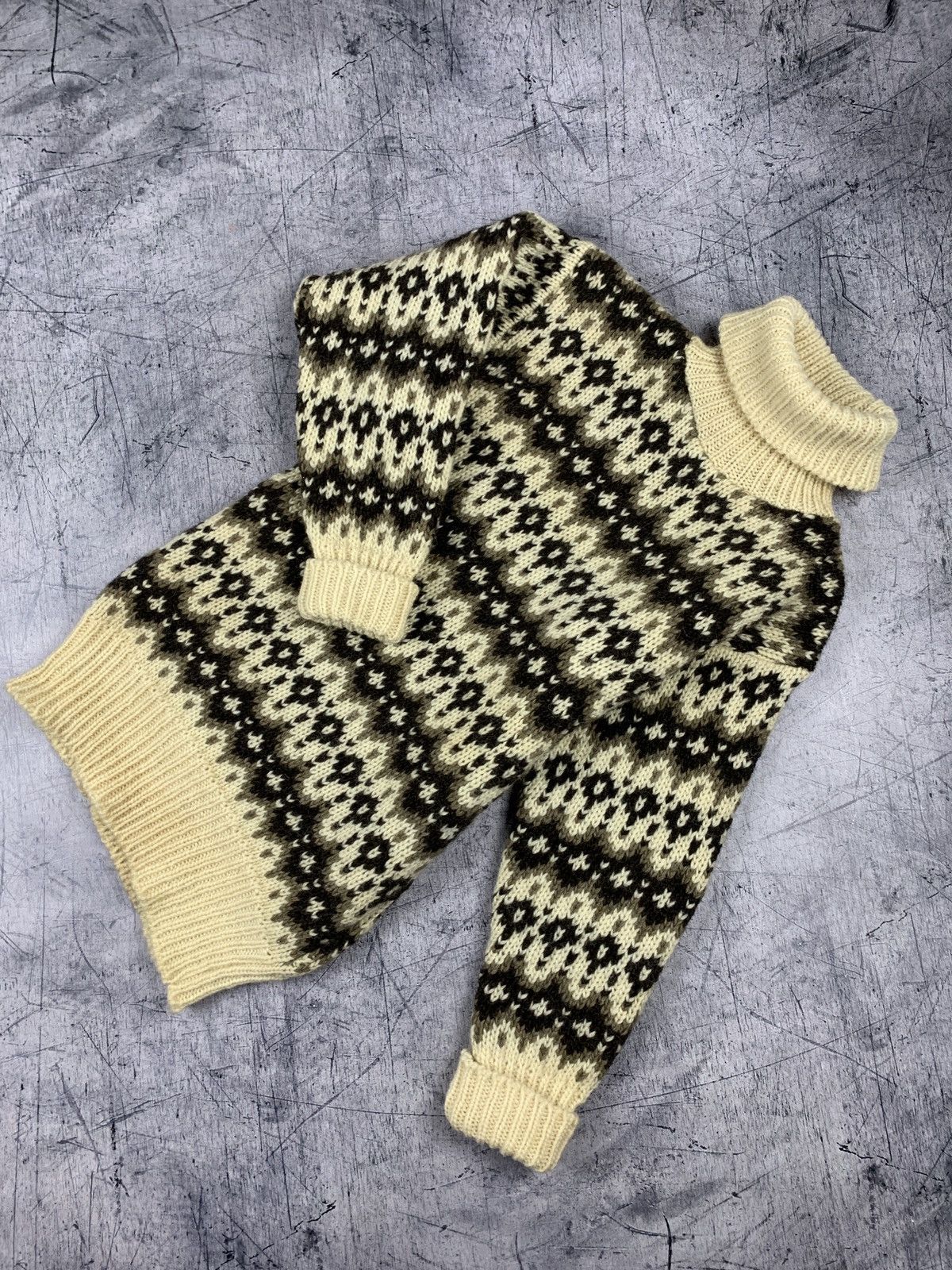 Vintage Vintage Fair Isle Wool Norwegian Sweater High Neck 90’s Size US XS / EU 42 / 0 - 2 Thumbnail