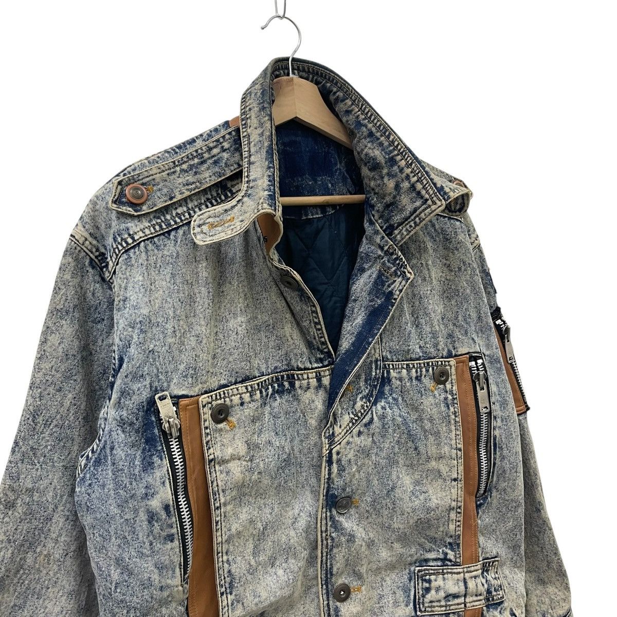 Avirex Vintage Avirex Denim Bomber Jacket Size US L / EU 52-54 / 3 - 10 Thumbnail