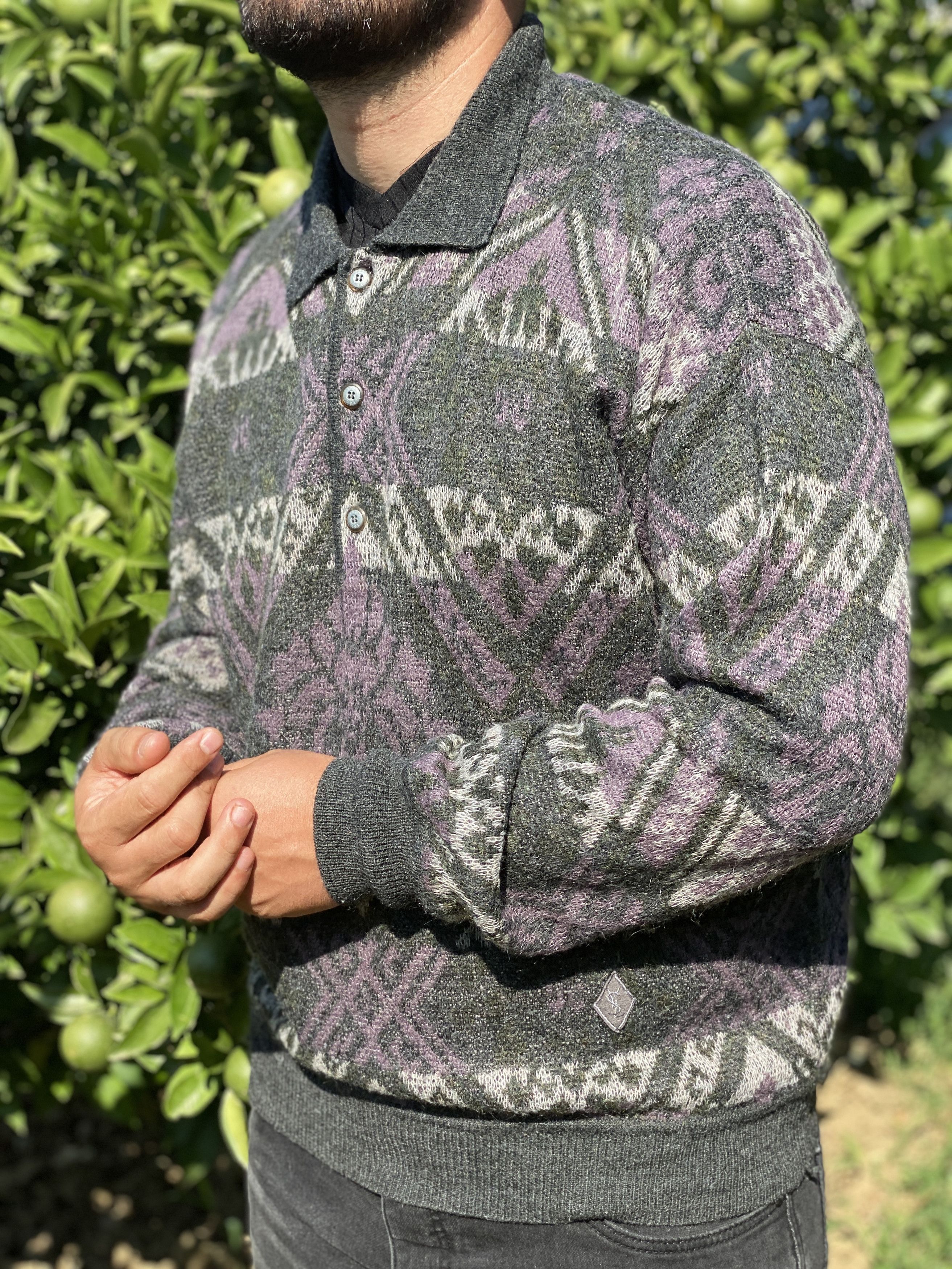 Vintage × Yves Saint Laurent 1993 YSL Yves Saint Laurent Pullover Retro Sweater Size 6 XL Size US XL / EU 56 / 4 - 1 Thumbnail