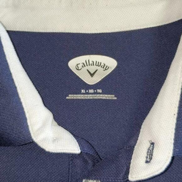 Callaway Golf Callaway Golf Logo Embroidered Short Sleeve Sz. XL Blue & Wh Size US XL / EU 56 / 4 - 3 Thumbnail