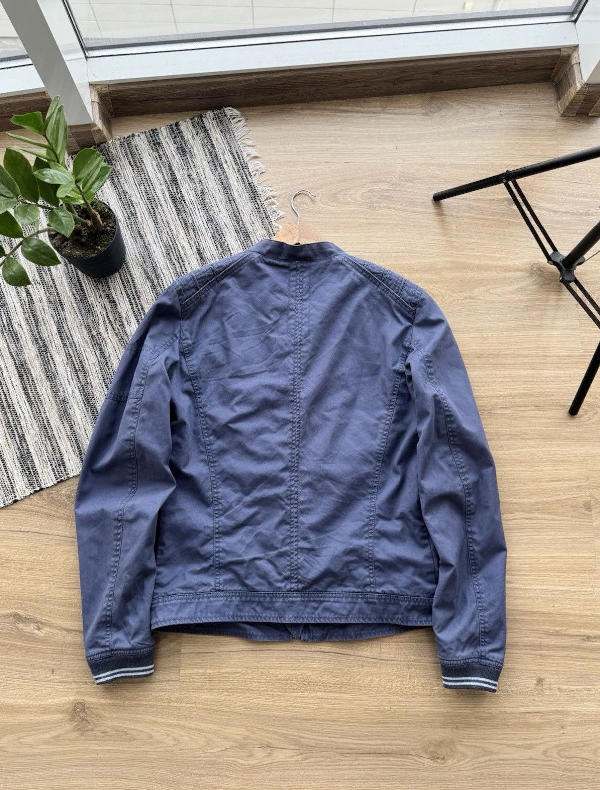 Diesel DIESEL VINTAGE BIKER STYLE Y2K RETRO 90s BLUE COTTON JACKET Size US M / EU 48-50 / 2 - 7 Thumbnail