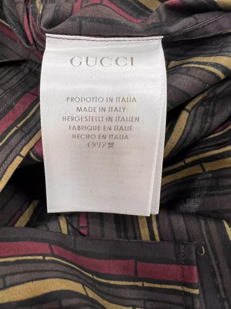 Gucci Gucci Bamboo joint pattern men's long-sleeved shirt 2501-Ne Size US XS / EU 42 / 0 - 6 Thumbnail